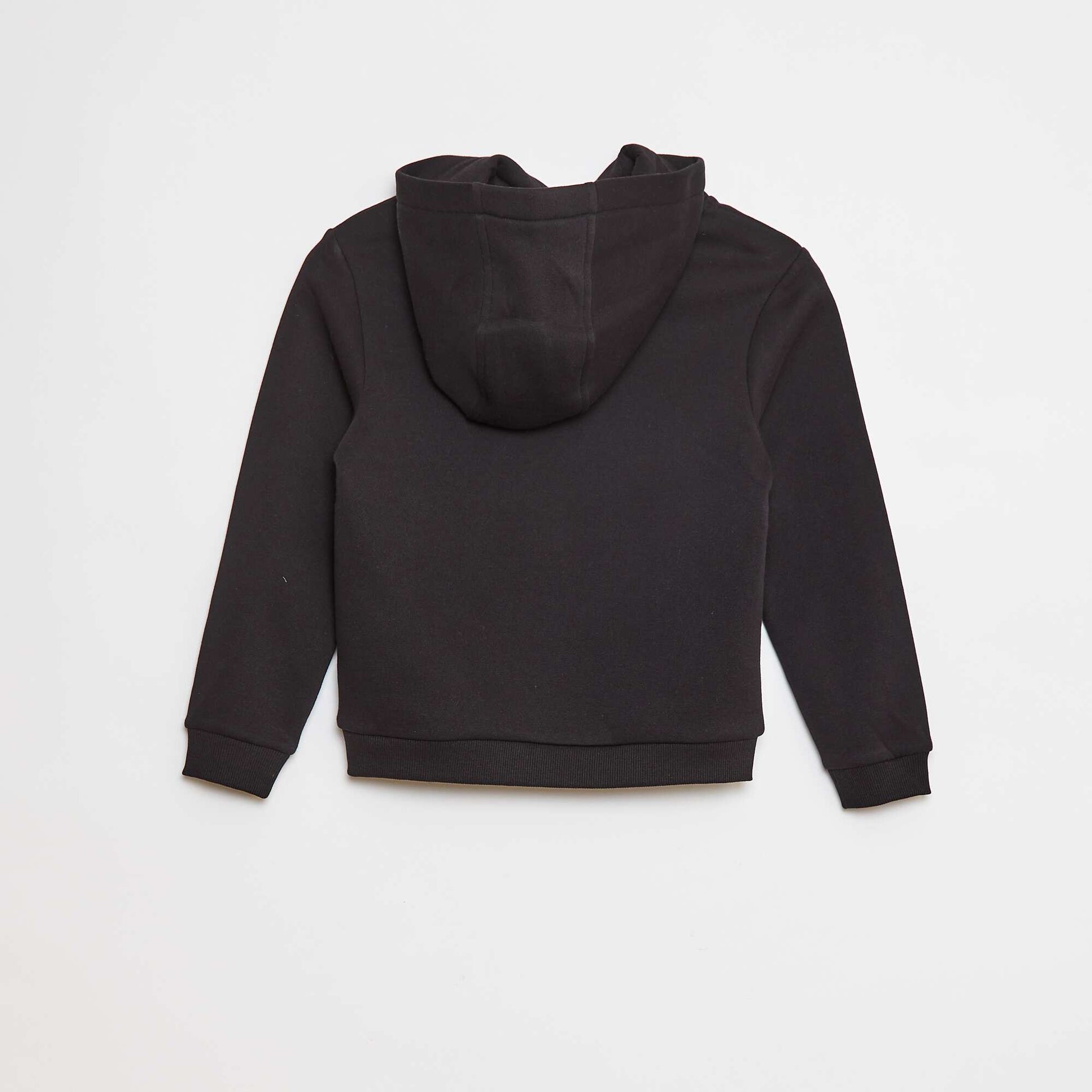 Sweat à capuche en molleton NOIR