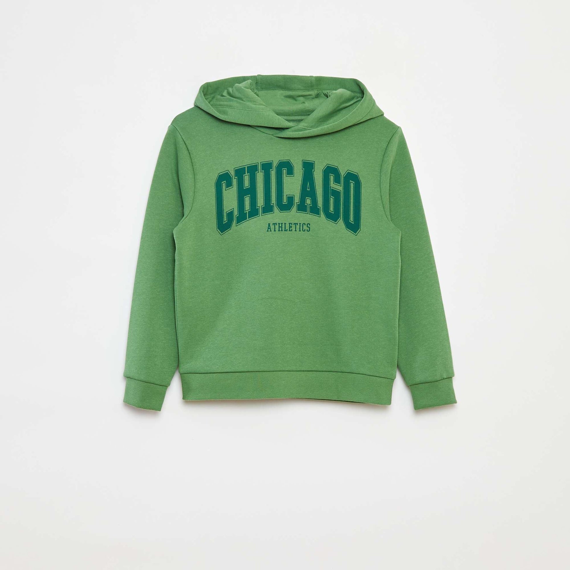 Sweat à capuche en molleton VERT