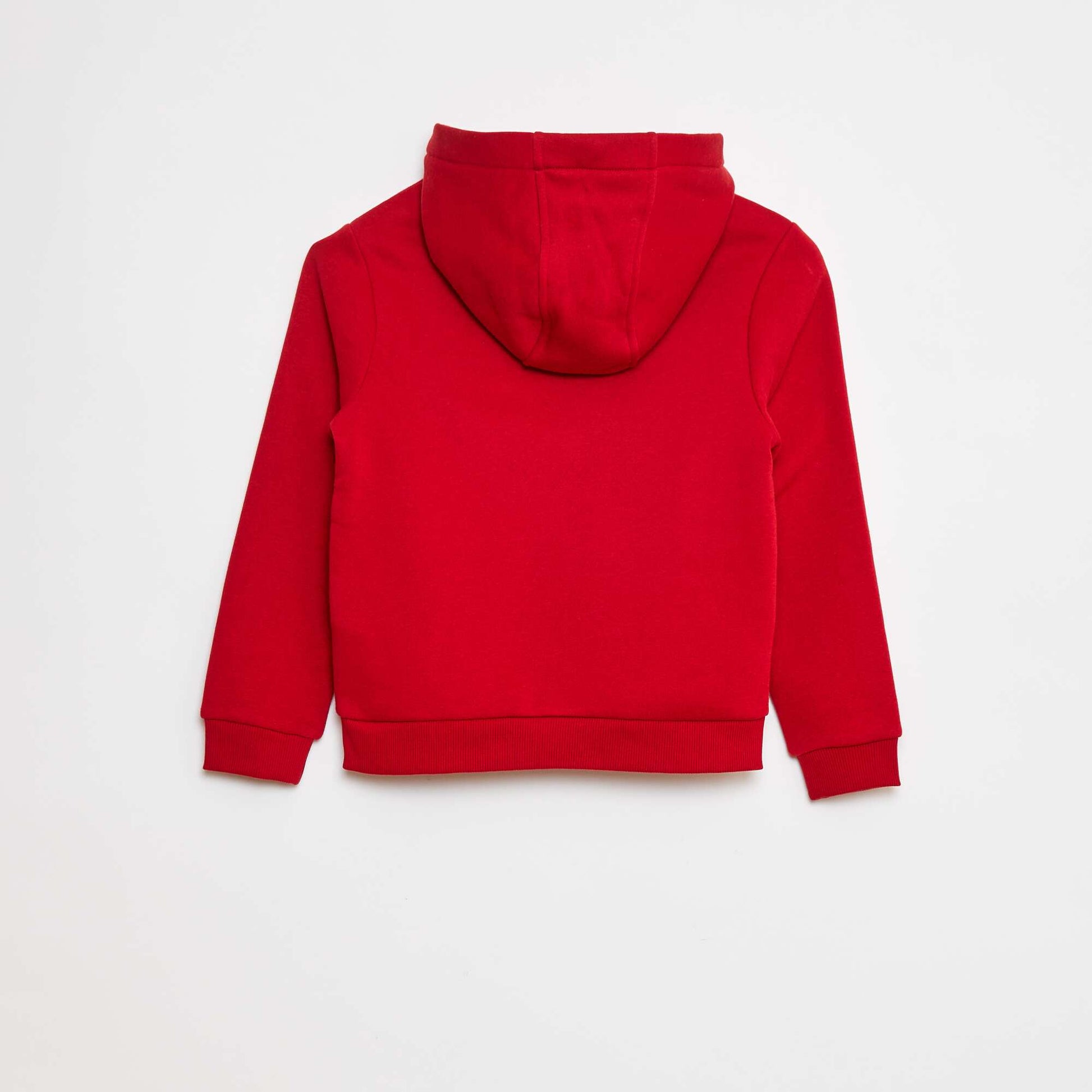Sweat à capuche en molleton ROUGE