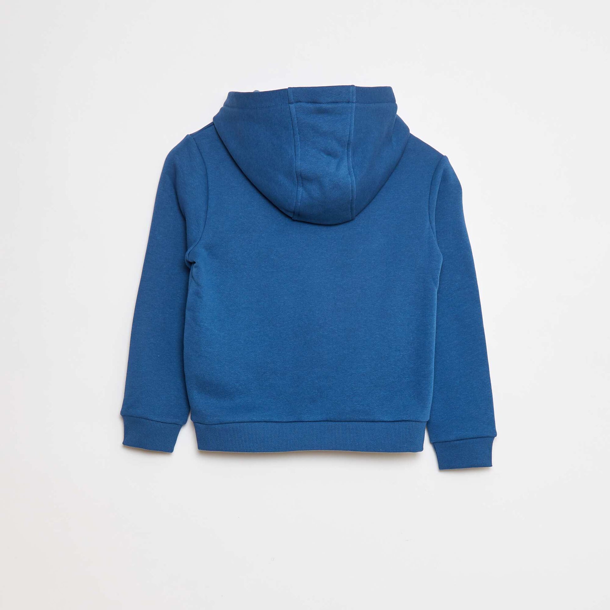 Sweat à capuche en molleton BLEU