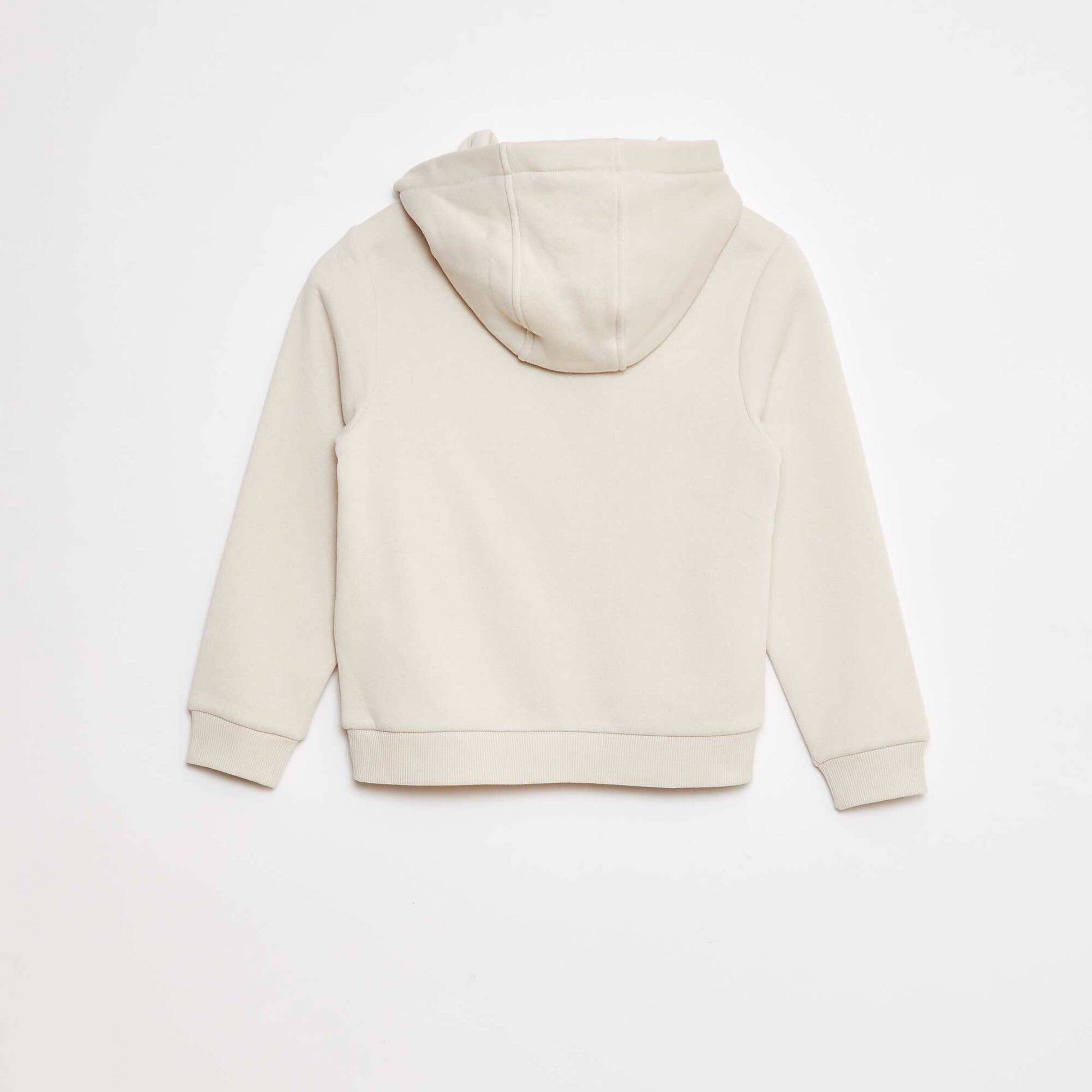 Sweat à capuche en molleton BEIGE
