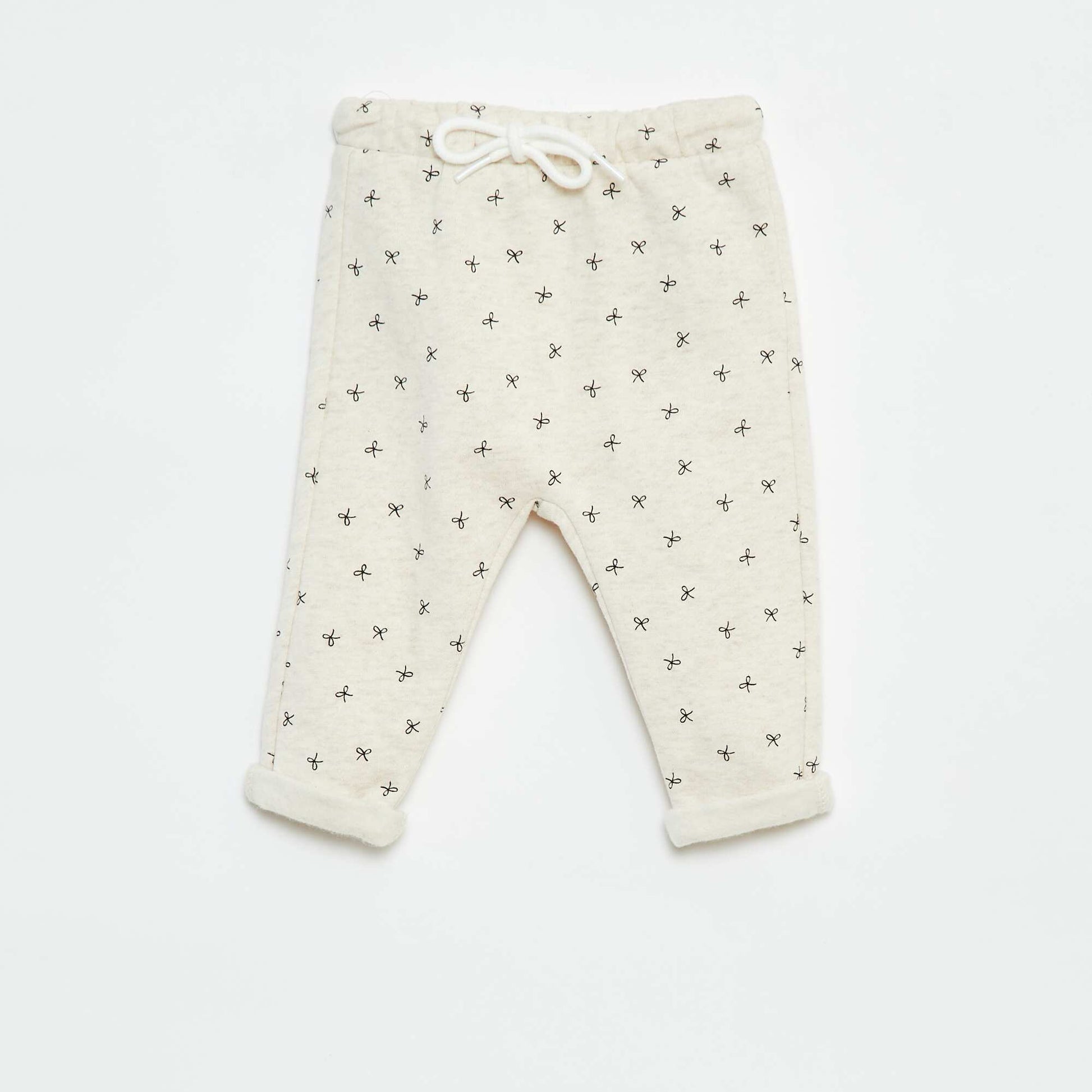 Pantalon sarouel imprimé BEIGE