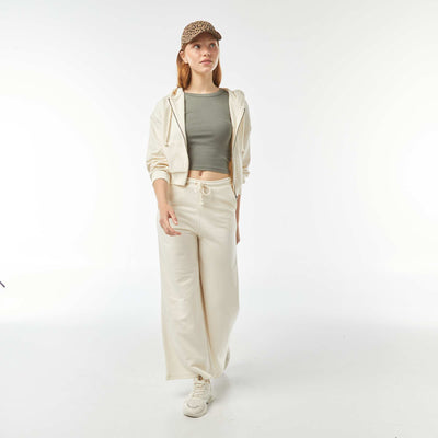 Pantalon jogging large BEIGE