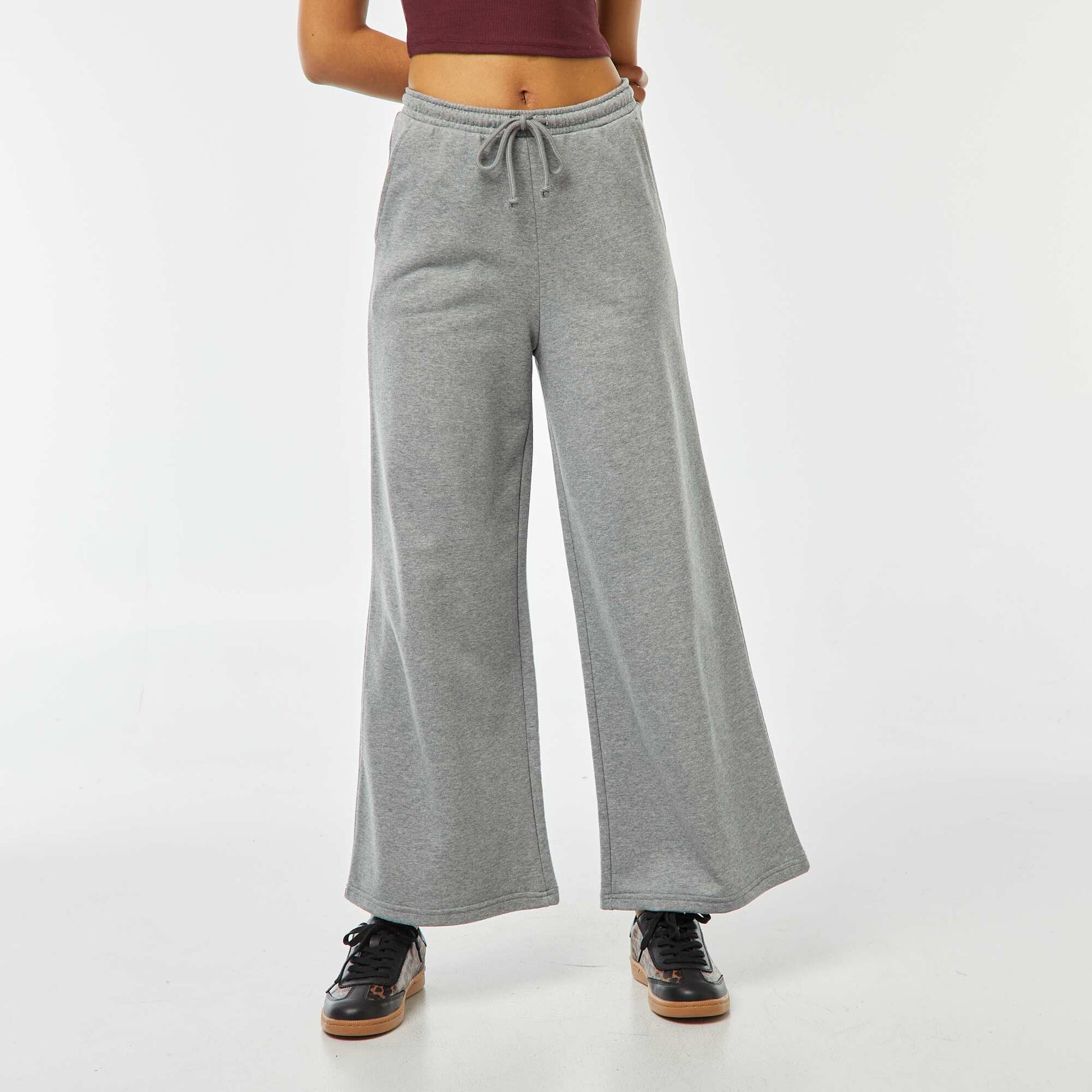 Pantalon jogging large GRIS