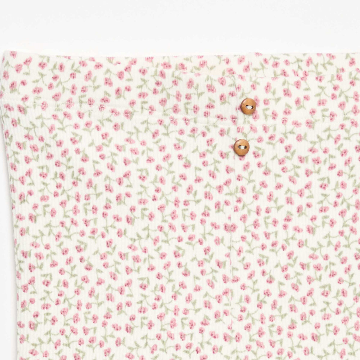 Legging long côtelé à motif BLANC