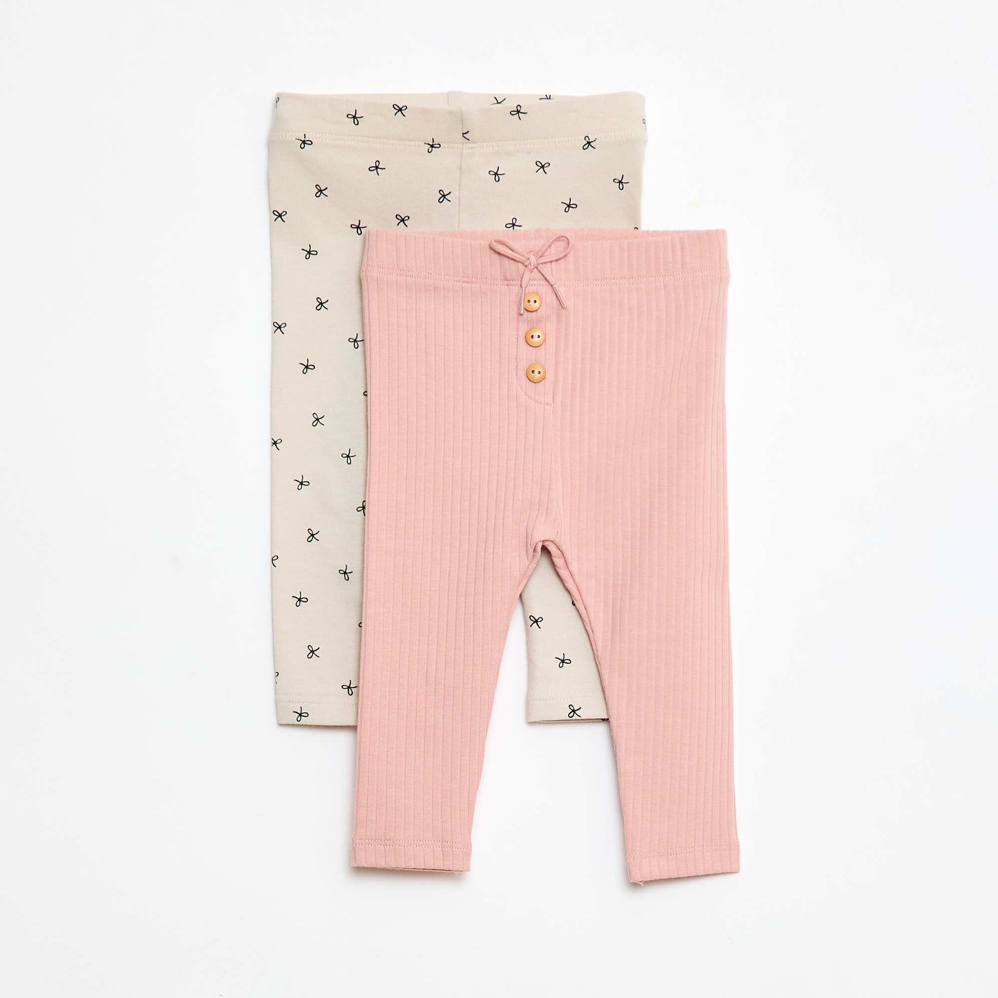 Lot de 2 leggings long ROSE