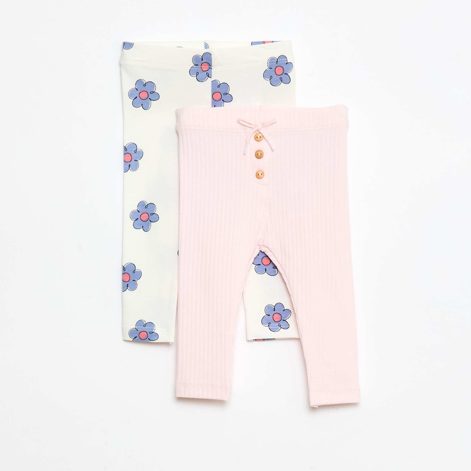 Lot de 2 leggings long BLANC