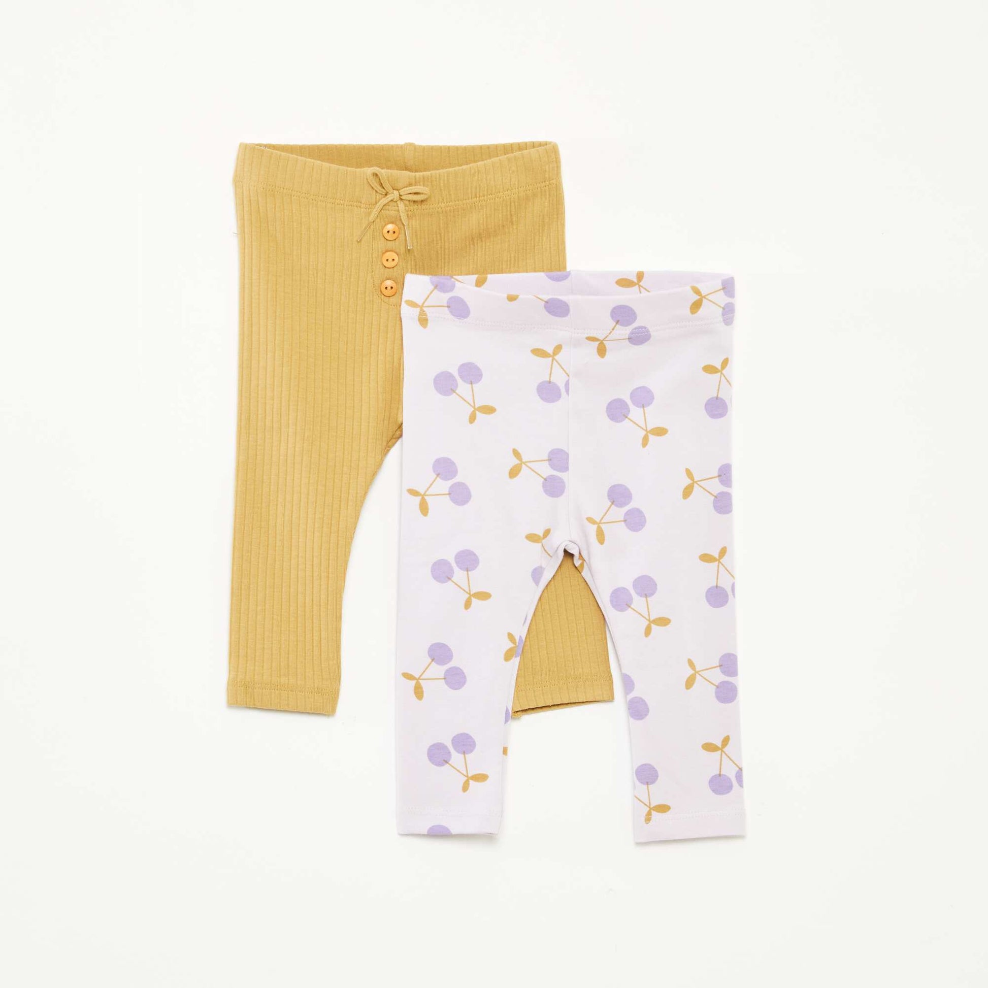 Lot de 2 leggings long VIOLET