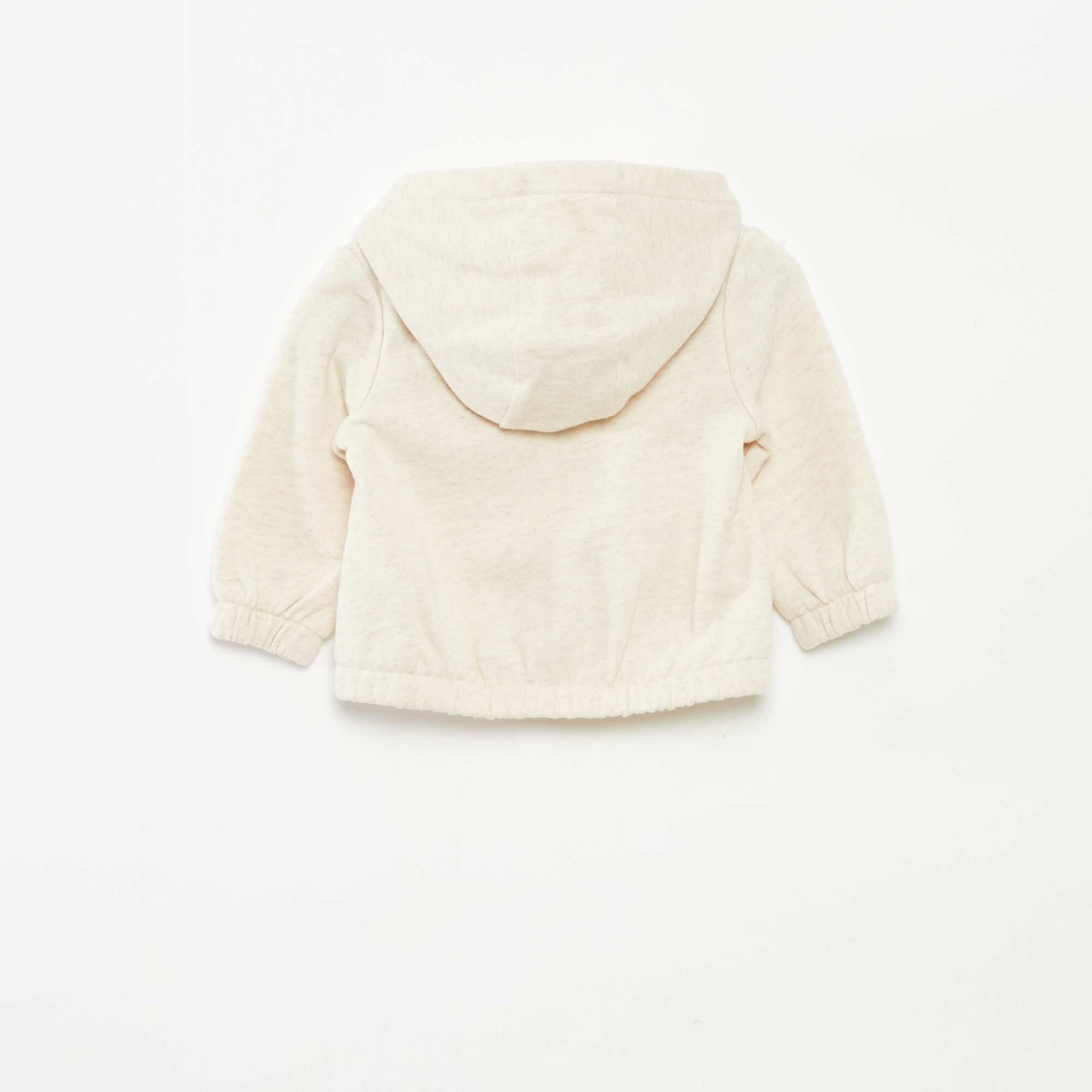 Sweat à capuche zippé 'Marie' BEIGE