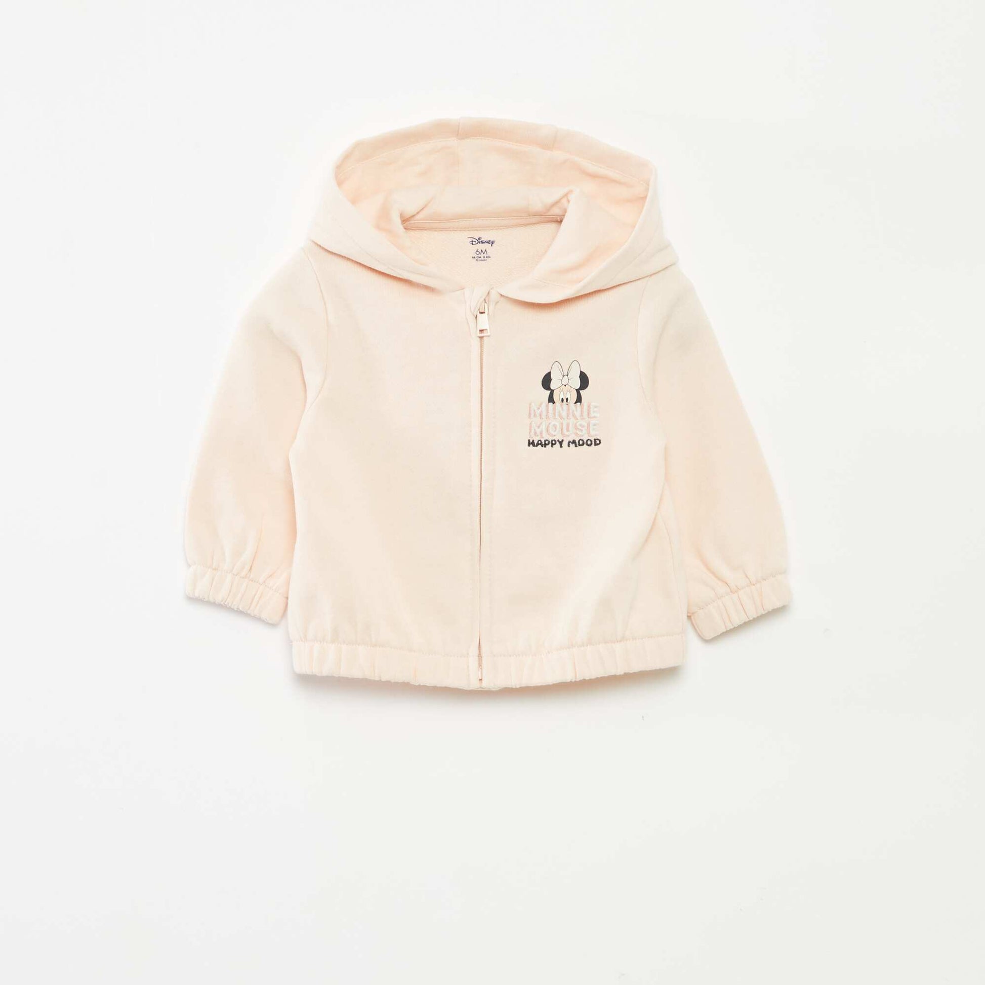 Sweat à capuche zippé 'Marie' ROSE