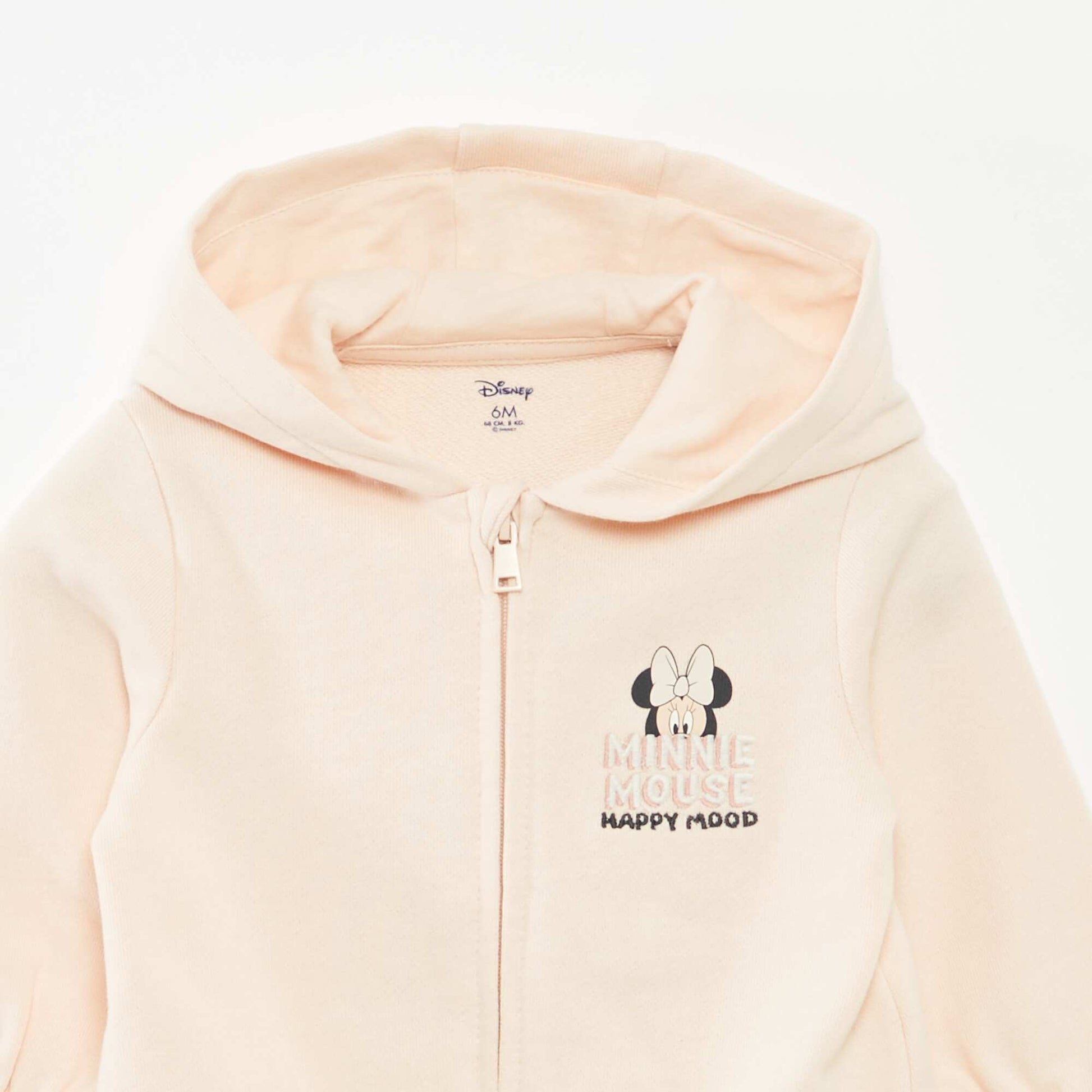 Sweat à capuche zippé 'Marie' ROSE