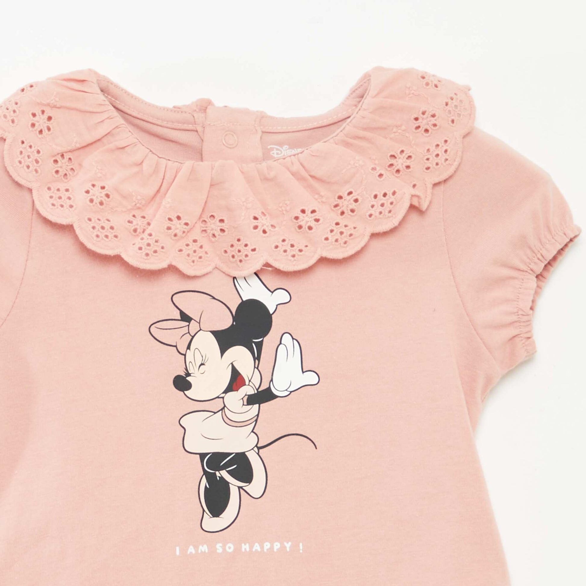 T-shirt à broderie anglaise 'Minnie' ROSE CLAIR