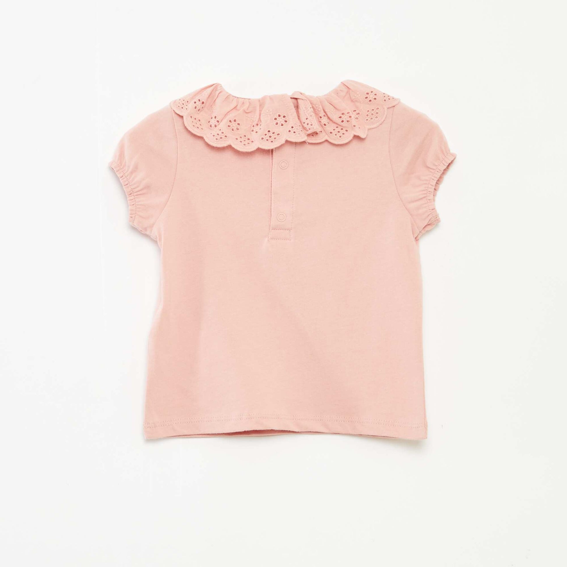 T-shirt à broderie anglaise 'Minnie' ROSE CLAIR