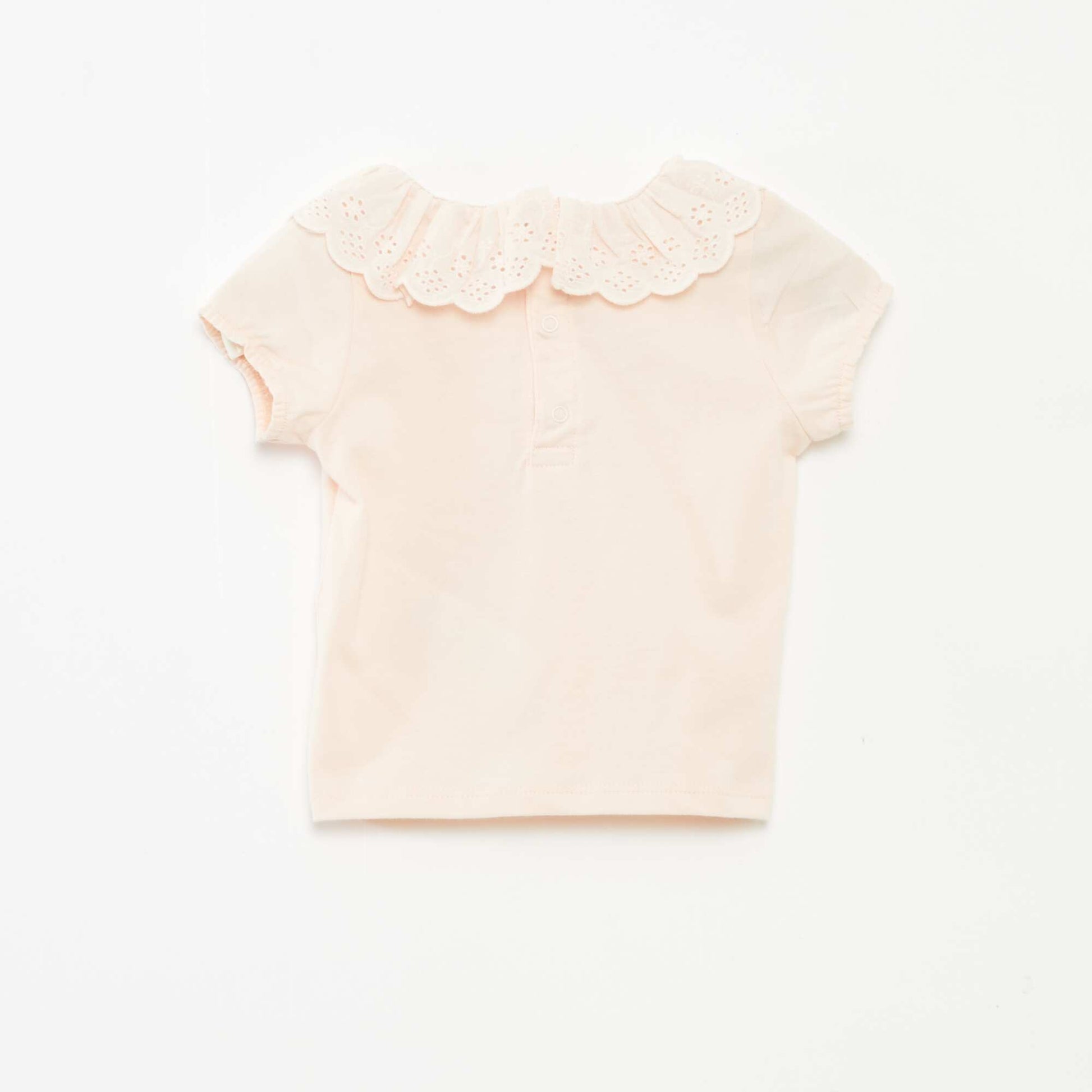 T-shirt à broderie anglaise 'Marie' ROSE