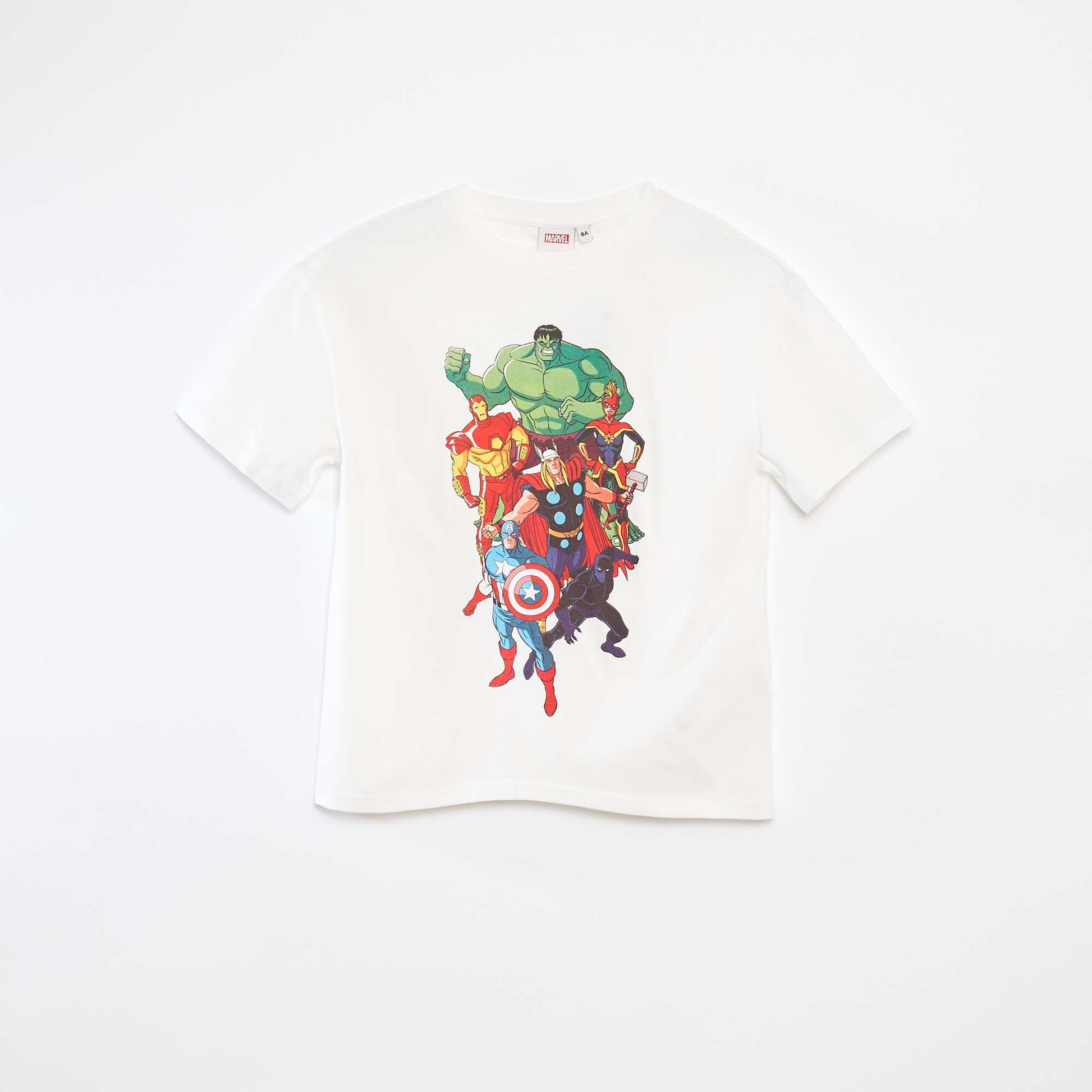T-shirt à manches courtes 'Marvel' BLANC