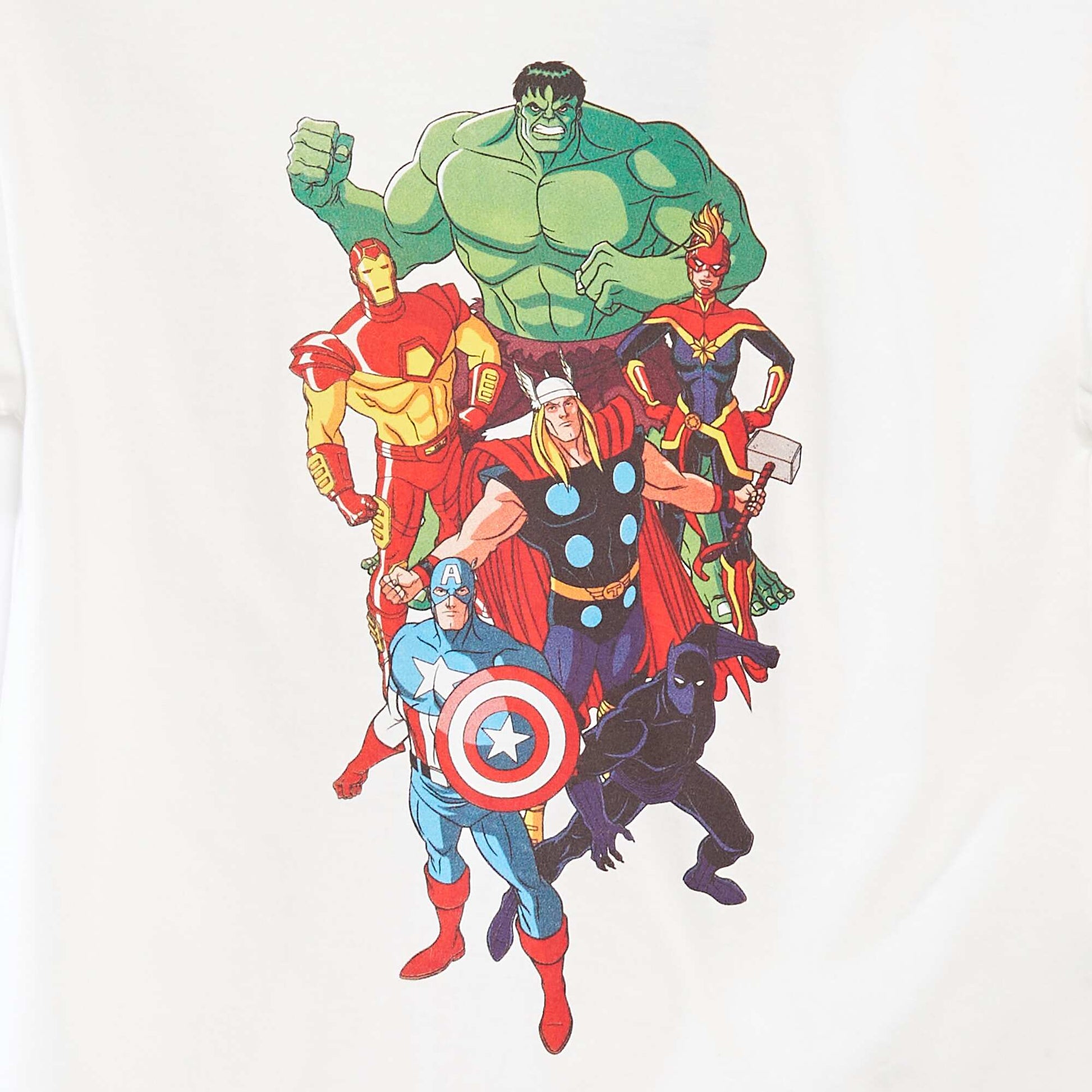 T-shirt à manches courtes 'Marvel' BLANC