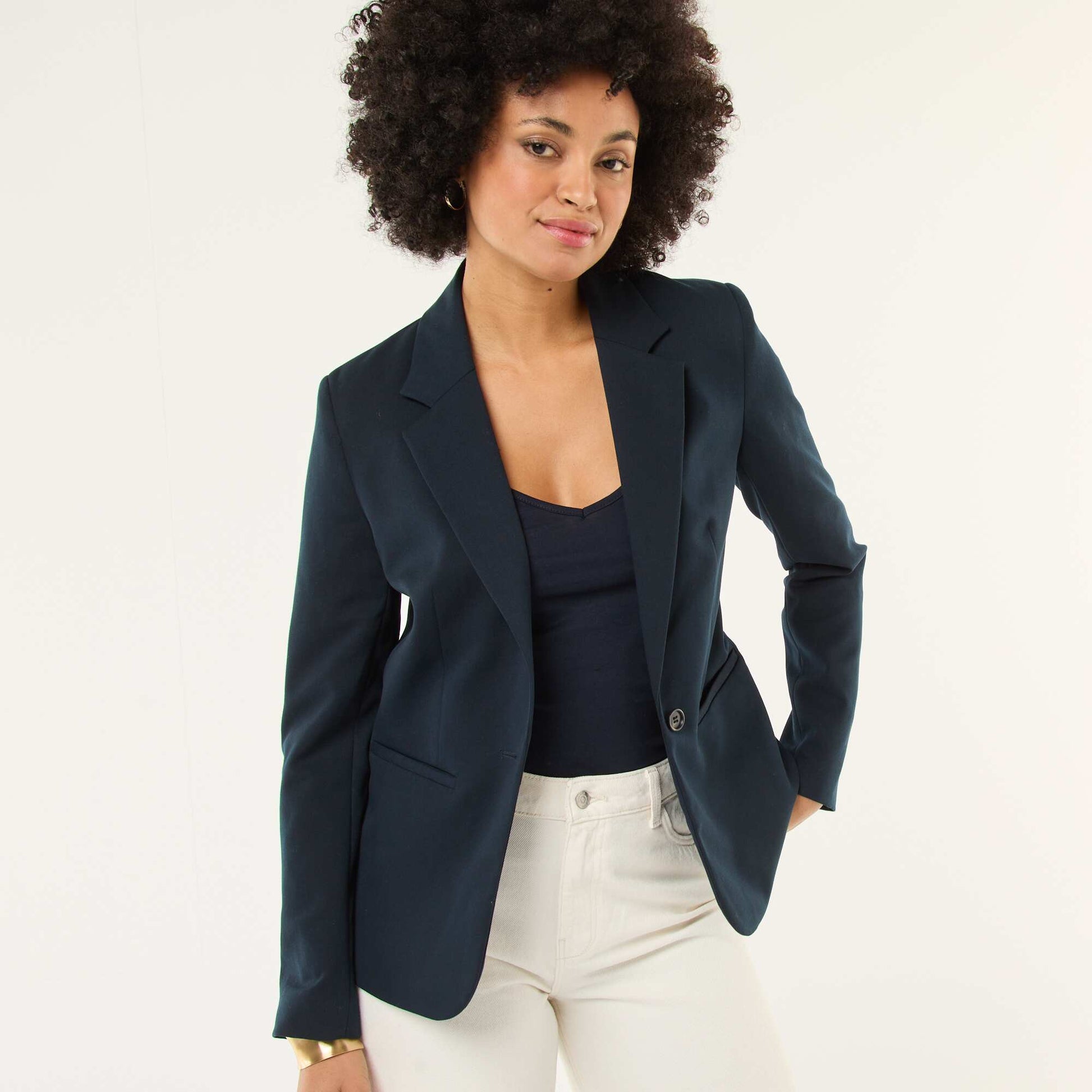 Veste de tailleur à manches longues BLEU