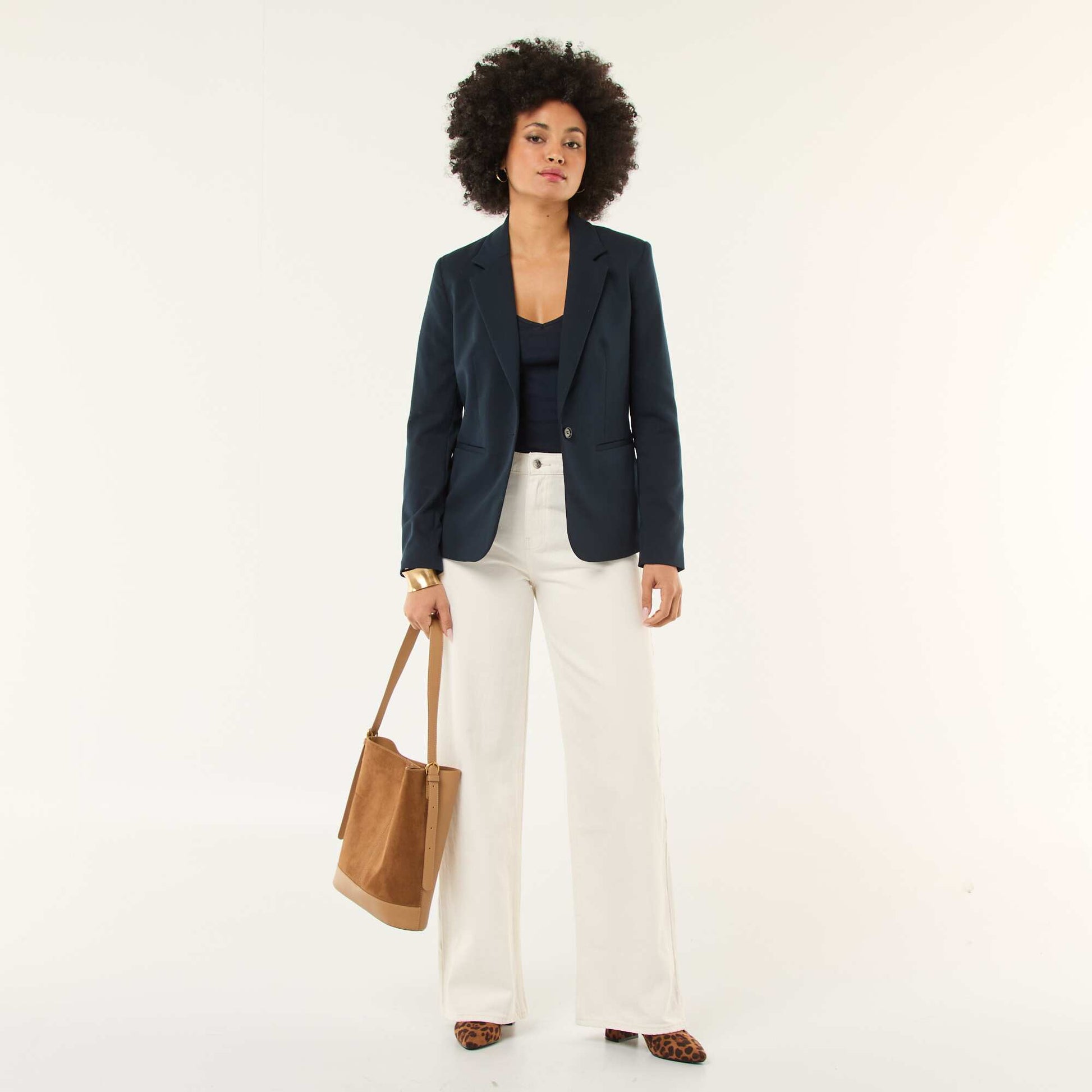 Veste de tailleur à manches longues BLEU