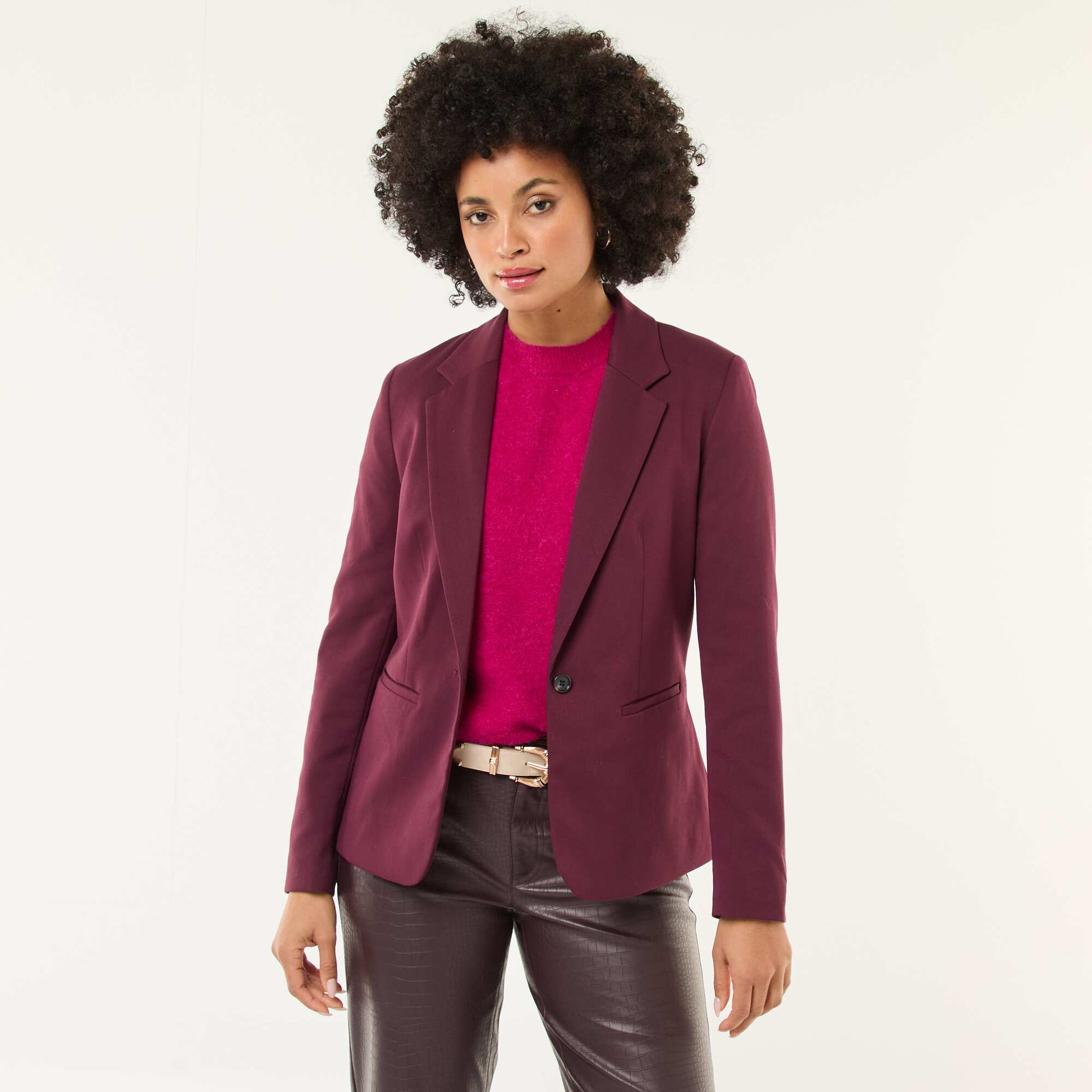 Veste de tailleur à manches longues ROUGE