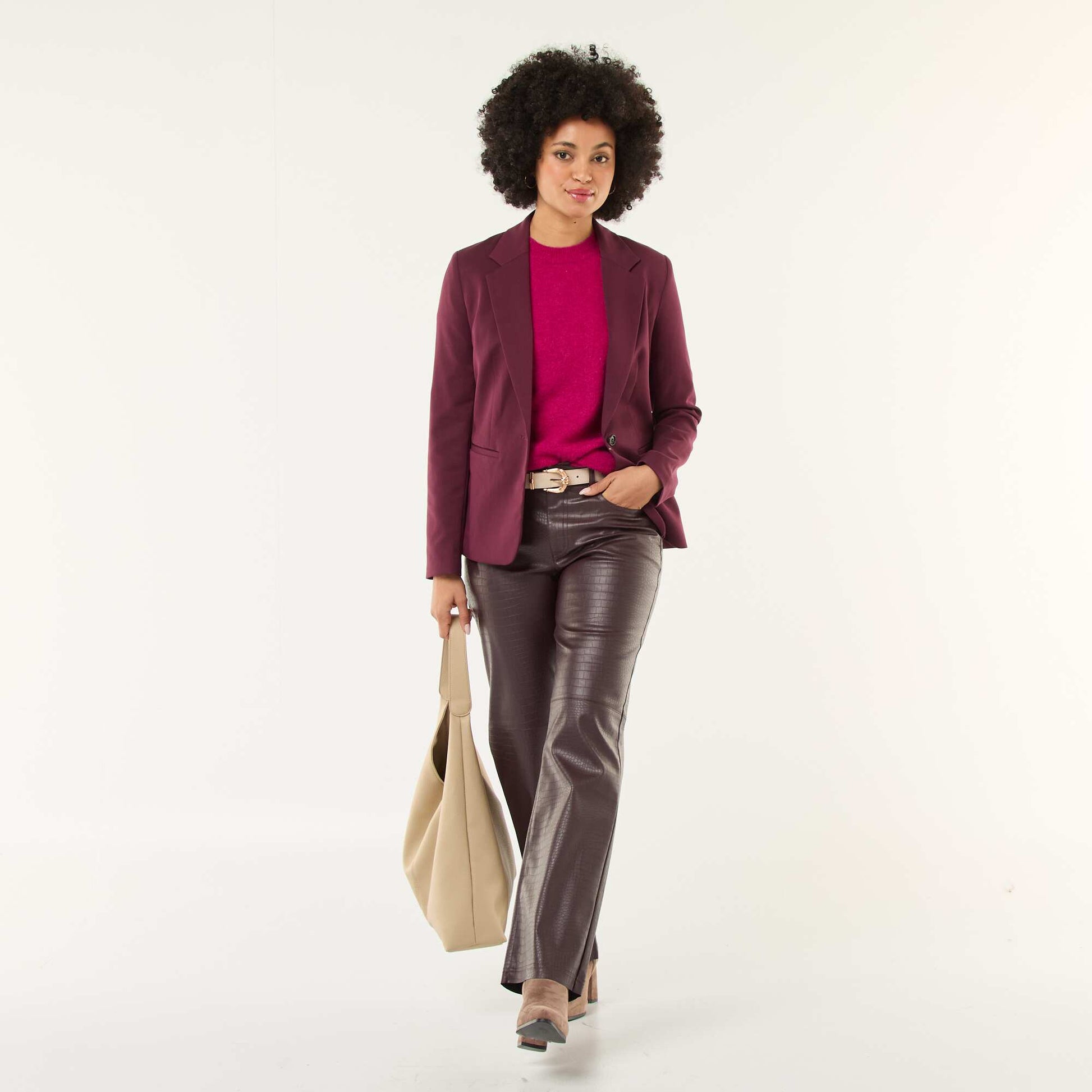 Veste de tailleur à manches longues ROUGE