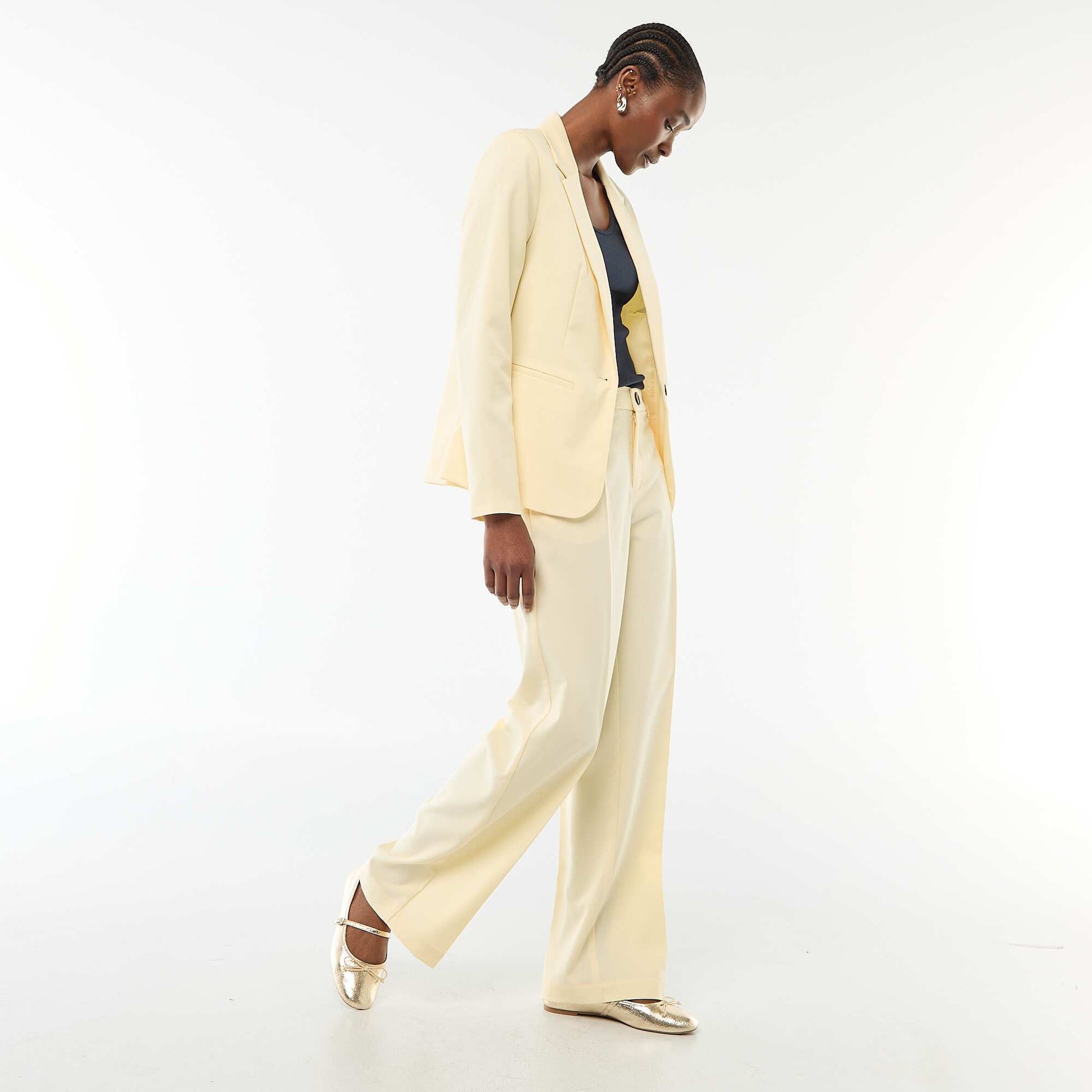 Veste de tailleur à manches longues BEIGE