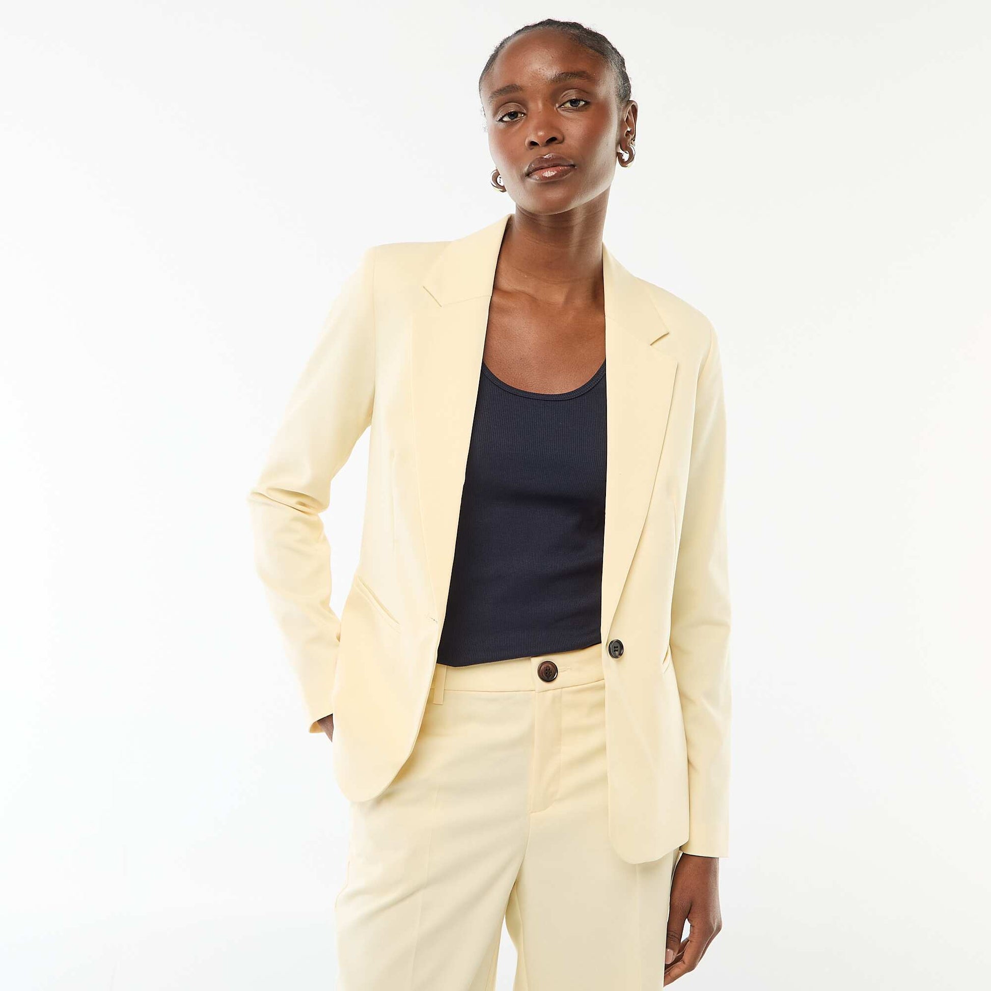 Veste de tailleur à manches longues BEIGE