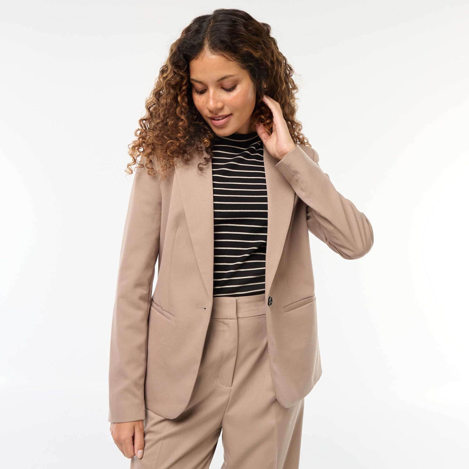 Veste de tailleur à manches longues BEIGE