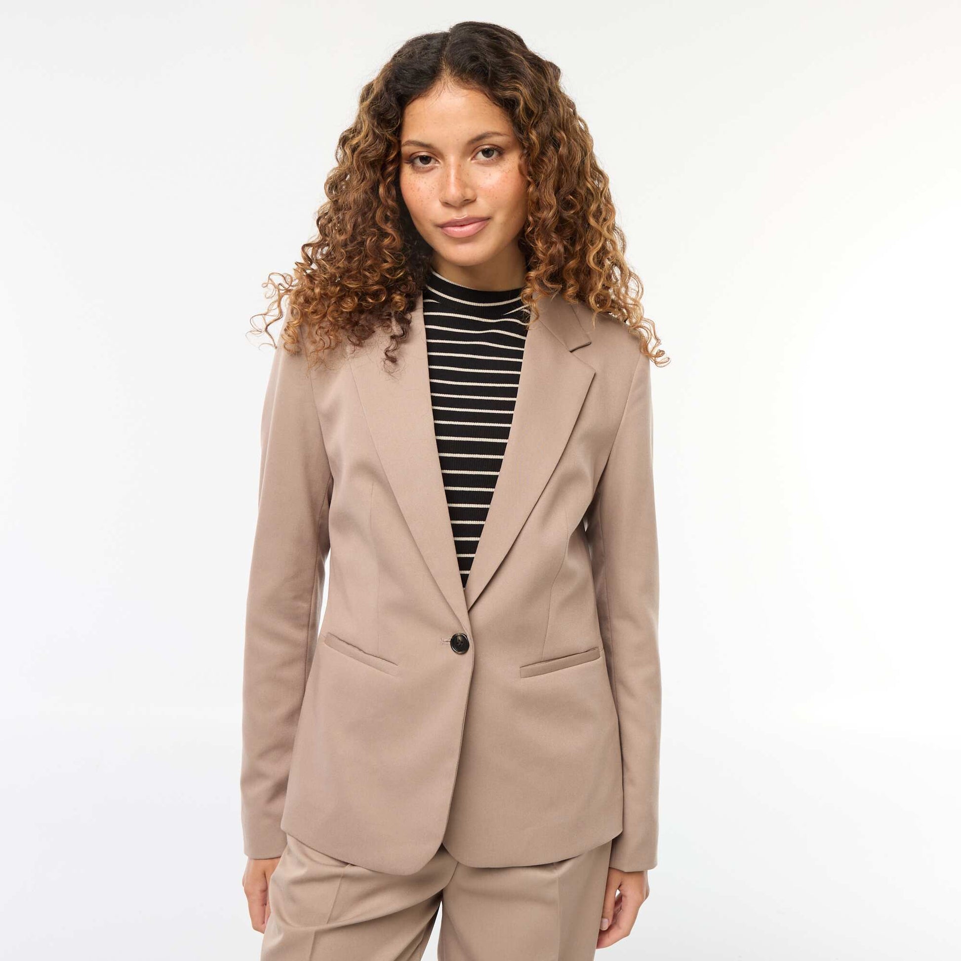 Veste de tailleur à manches longues BEIGE