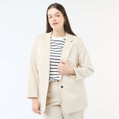 Veste de tailleur longue BEIGE