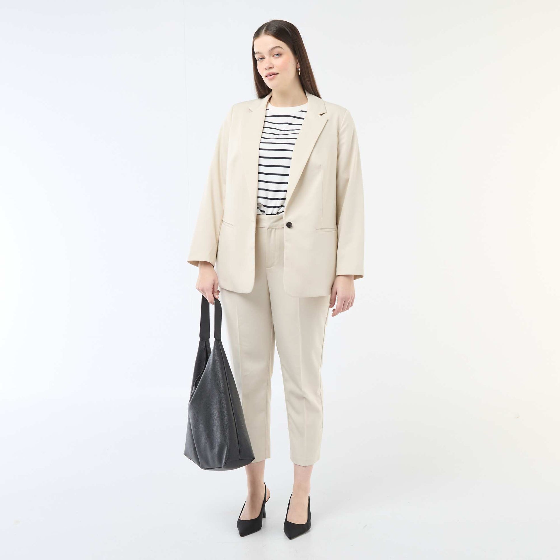 Veste de tailleur longue BEIGE