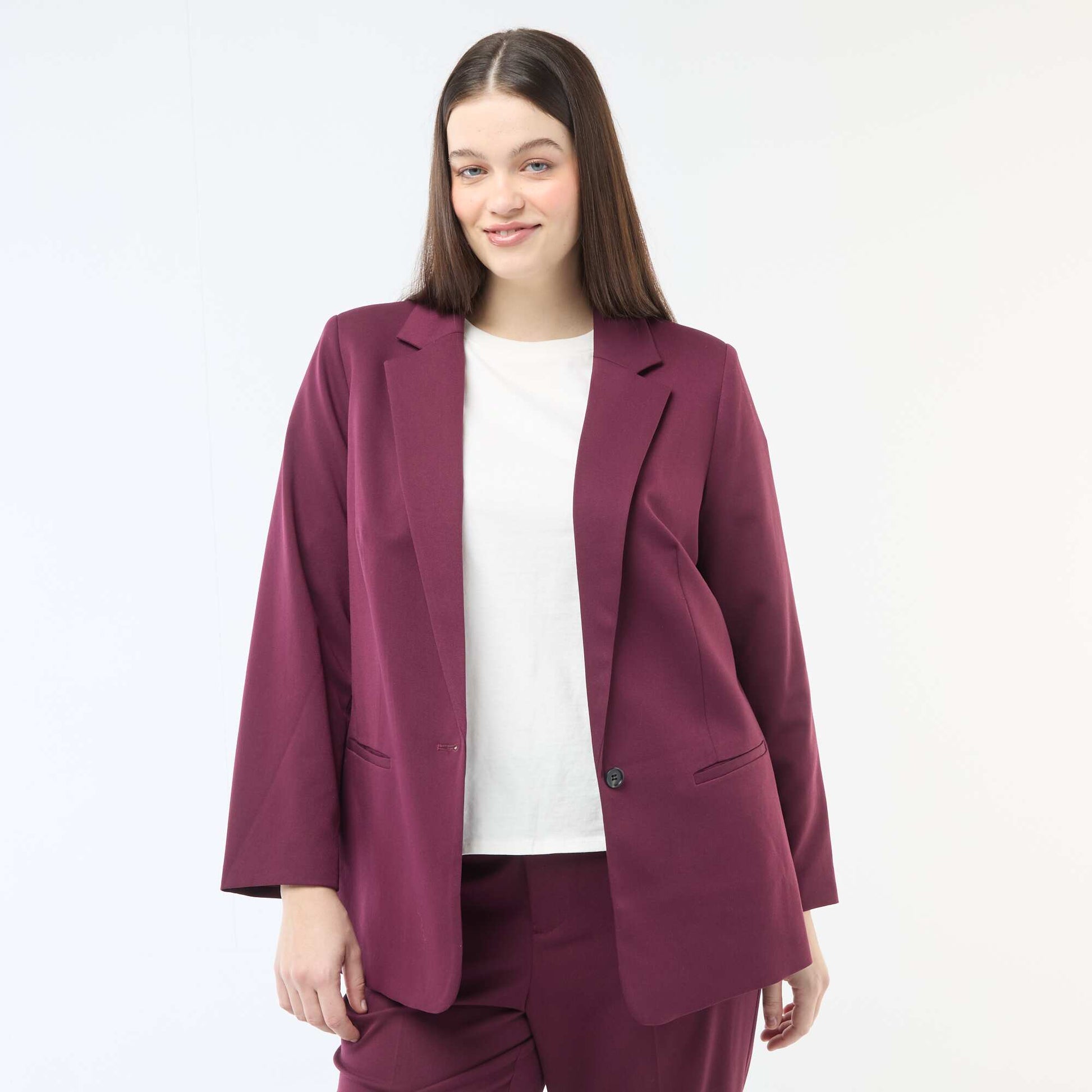 Veste de tailleur longue ROUGE