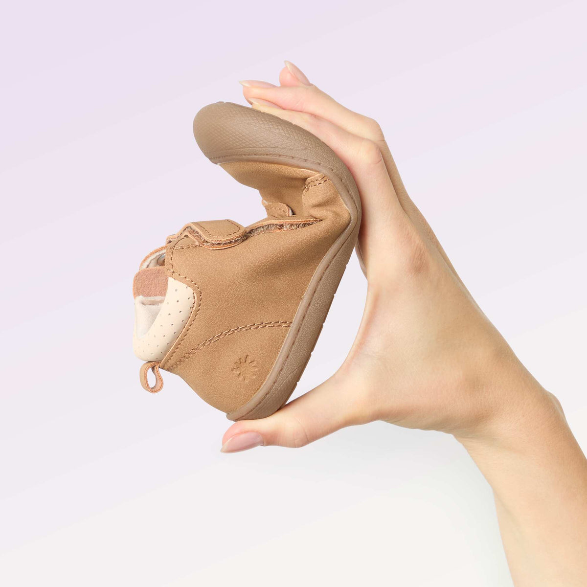 Chaussures motricité 3 '1ers pas' - Kitchoun MARRON