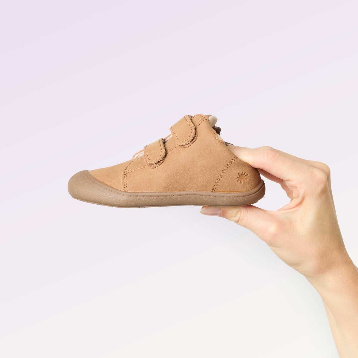 Chaussures motricité 3 '1ers pas' - Kitchoun MARRON