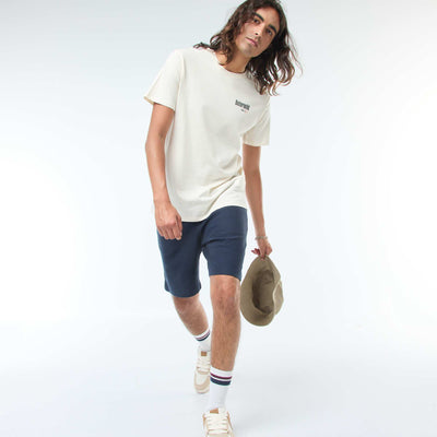 Short de sport avec poches en maille fantaisie BLEU