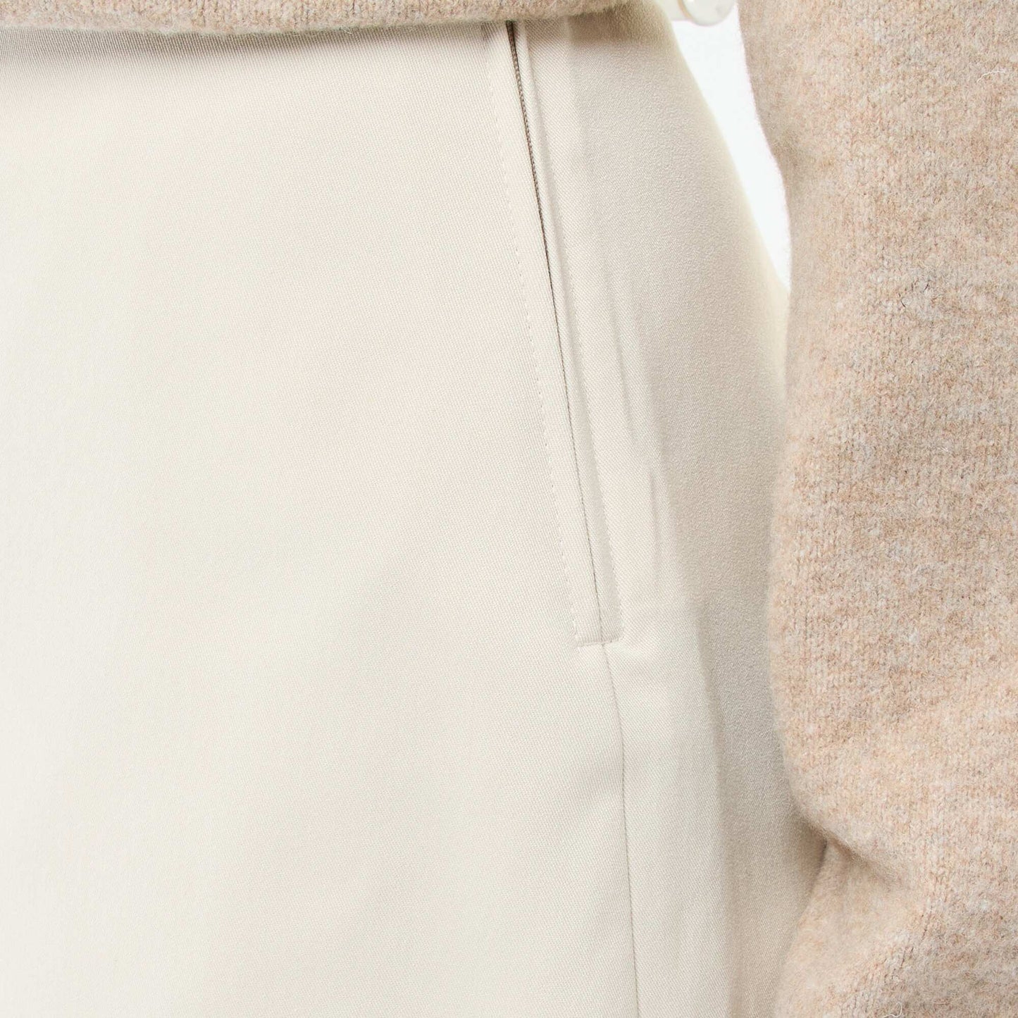 Jupe short à taille haute BEIGE
