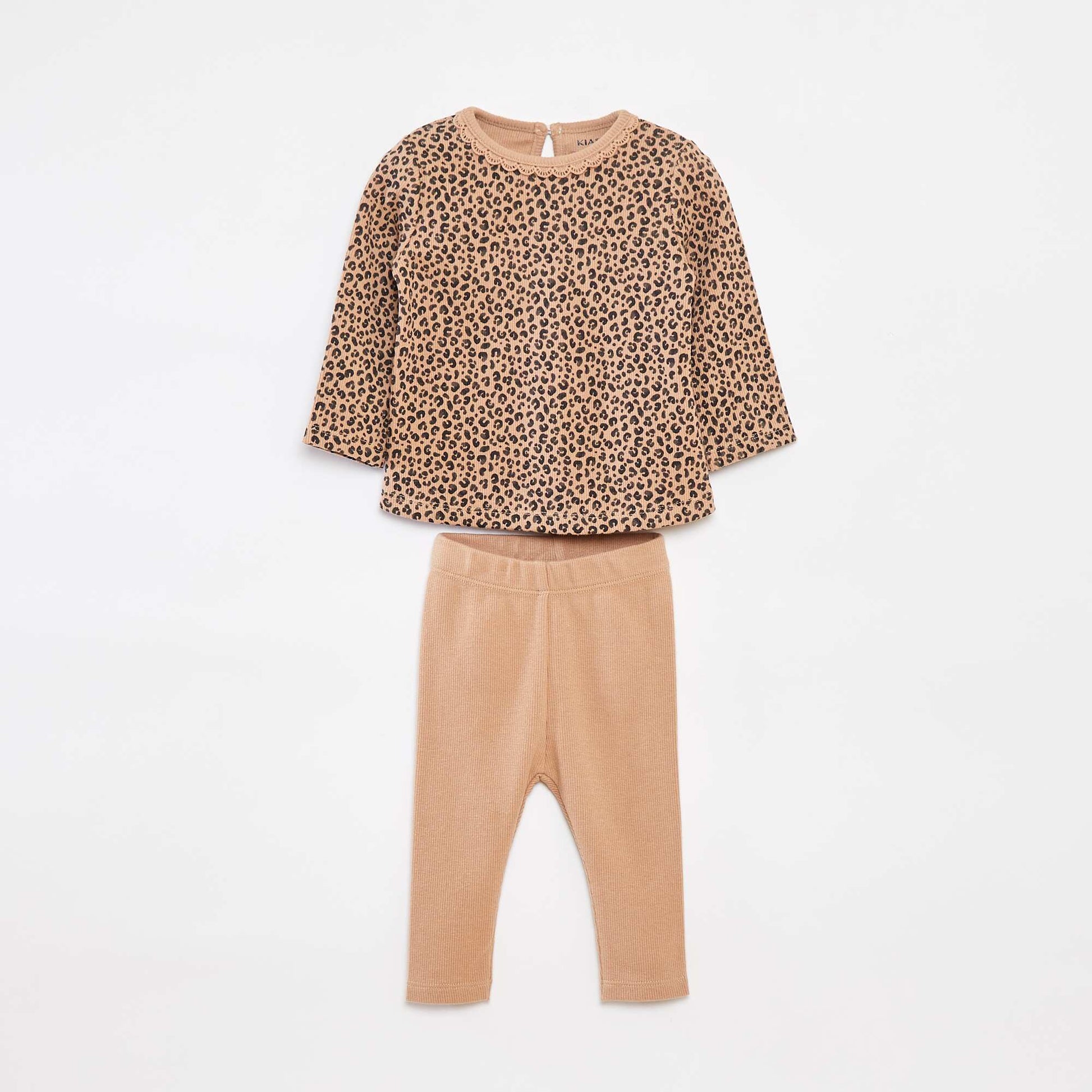 Ensemble t-shirt à manches longues + legging - 2 pièces BEIGE