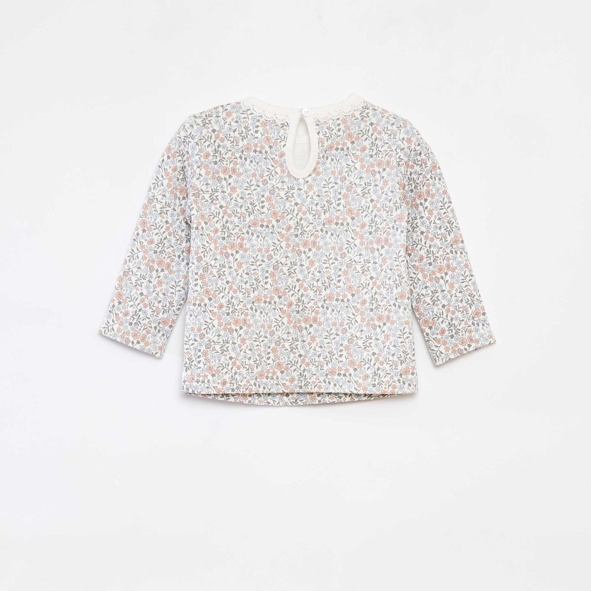 Ensemble t-shirt à manches longues + legging - 2 pièces BLANC