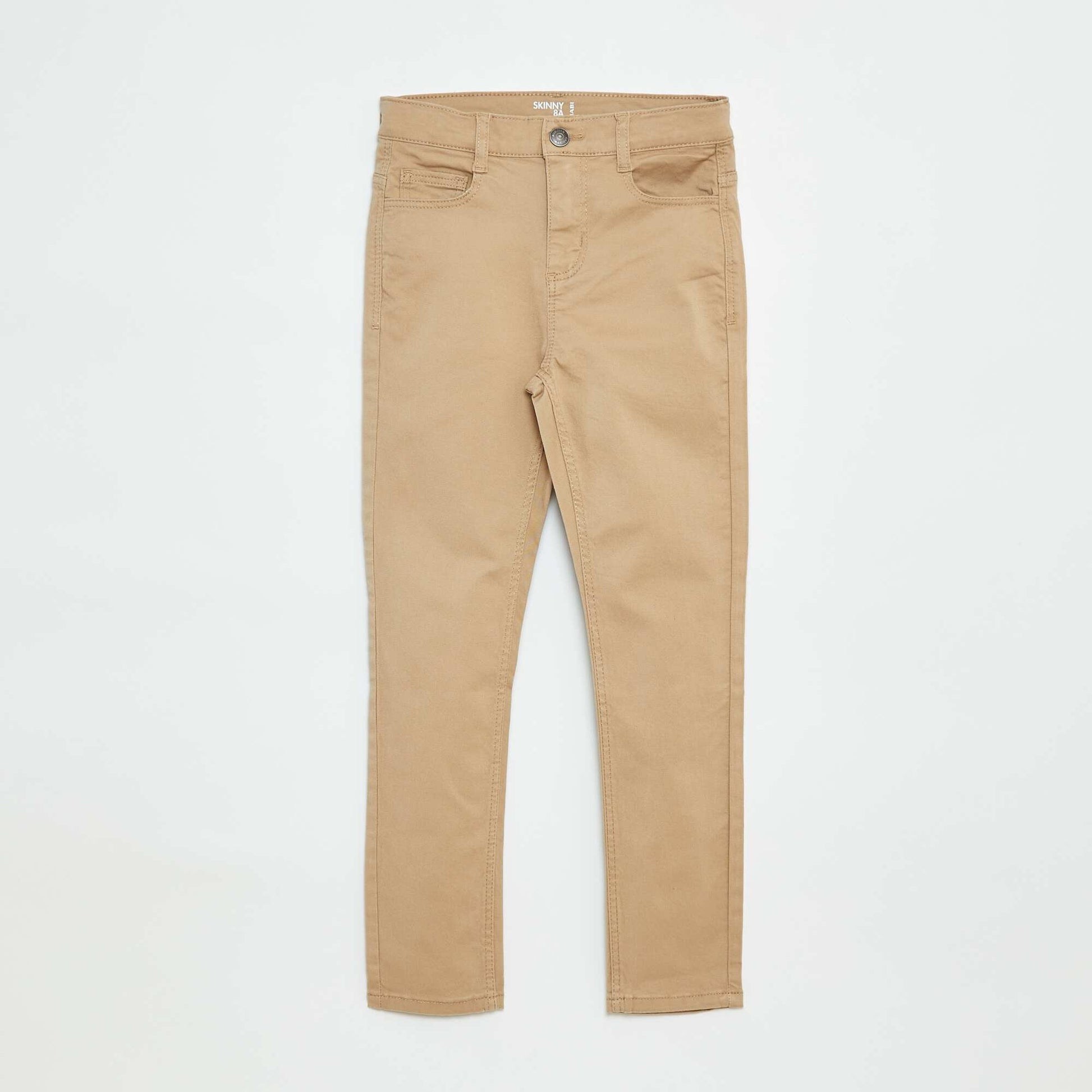 Pantalon Skinny / coupe très ajustée 5 poches BEIGE