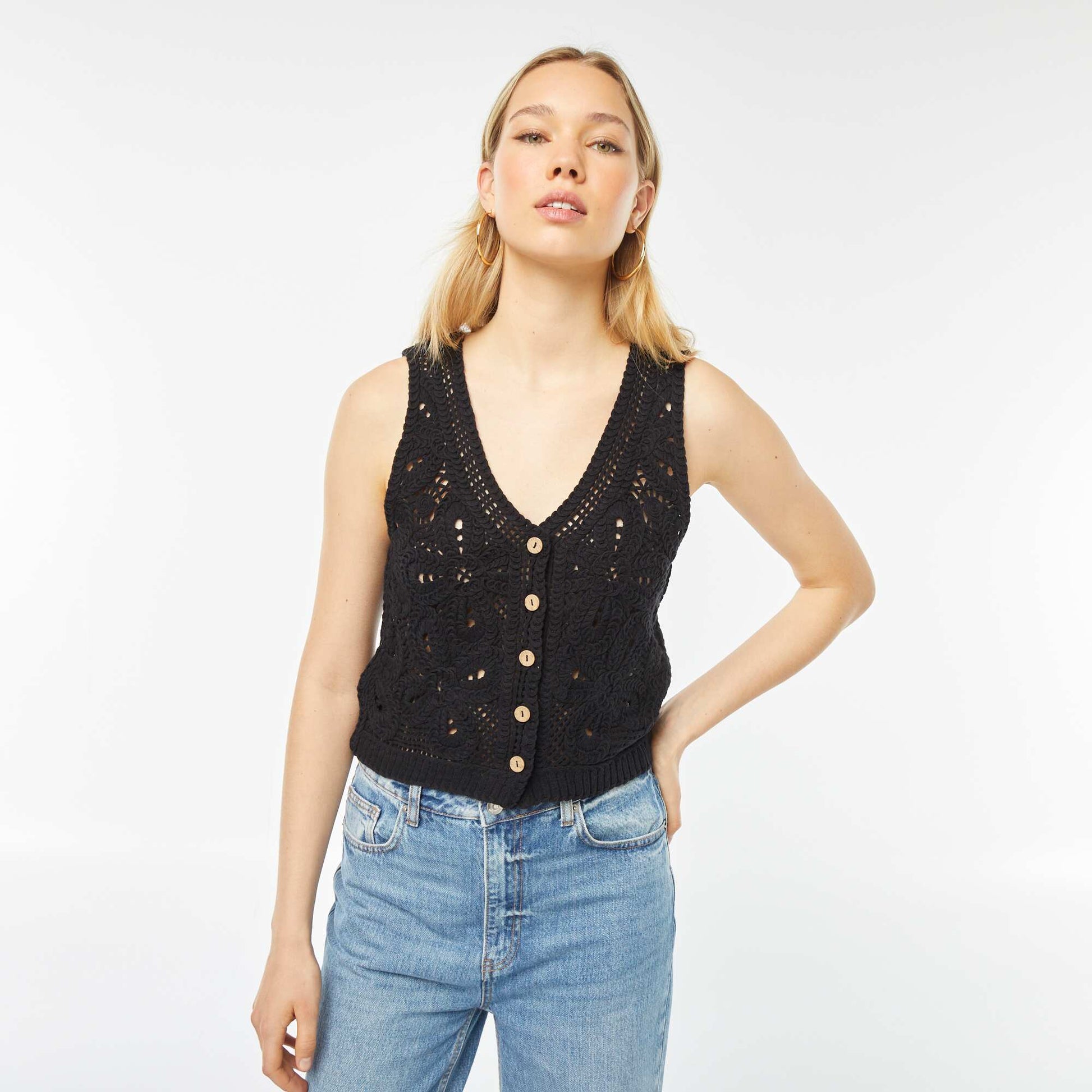 Gilet sans manches NOIR
