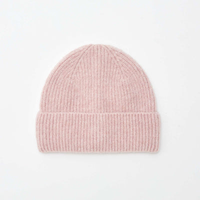 Bonnet côtelé avec revers ROSE