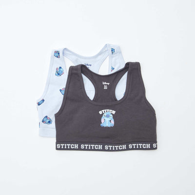 Lot de 2 brassières 'Stitch' BLEU