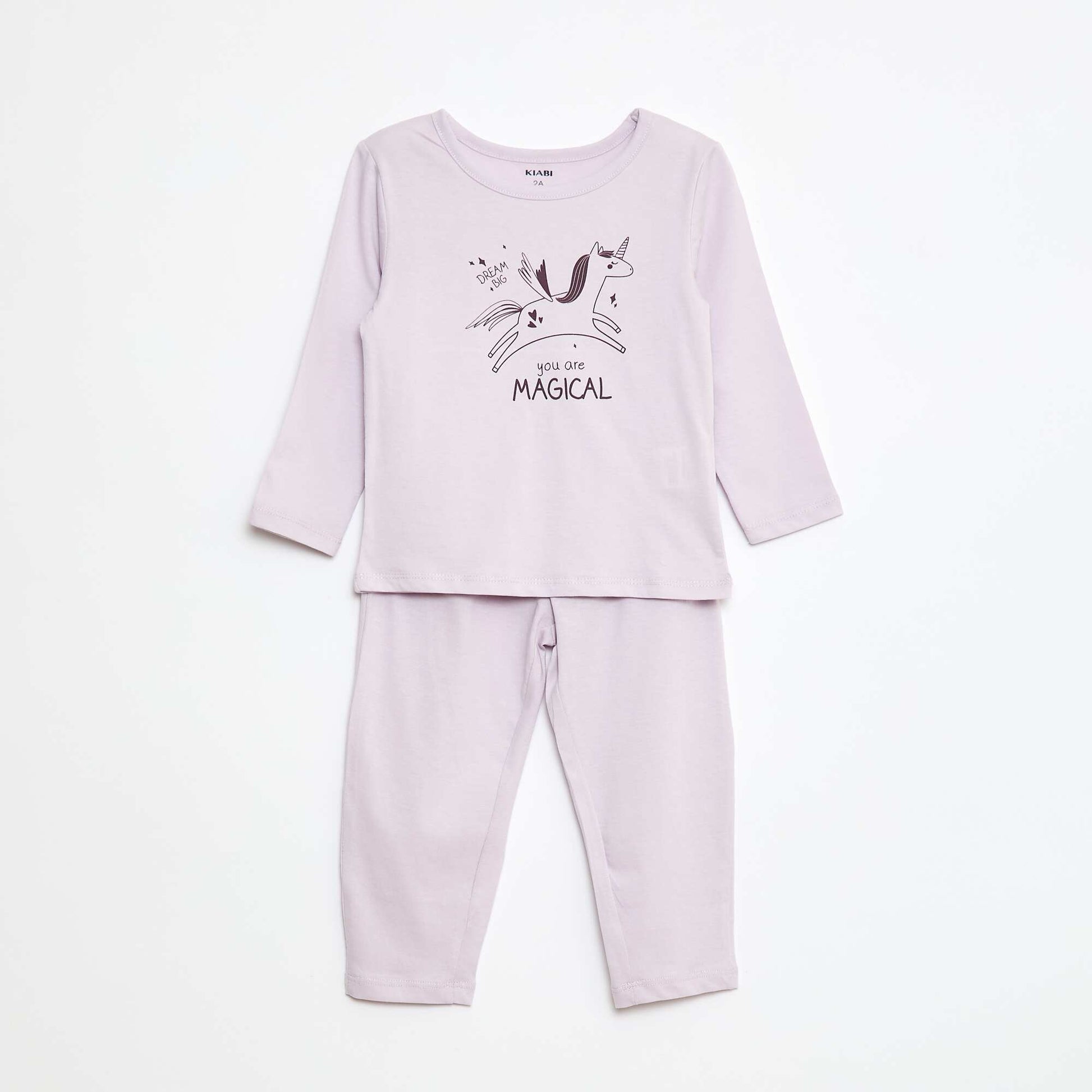Ensemble pyjama t-shirt + legging imprimé - 2 pièces VIOLET