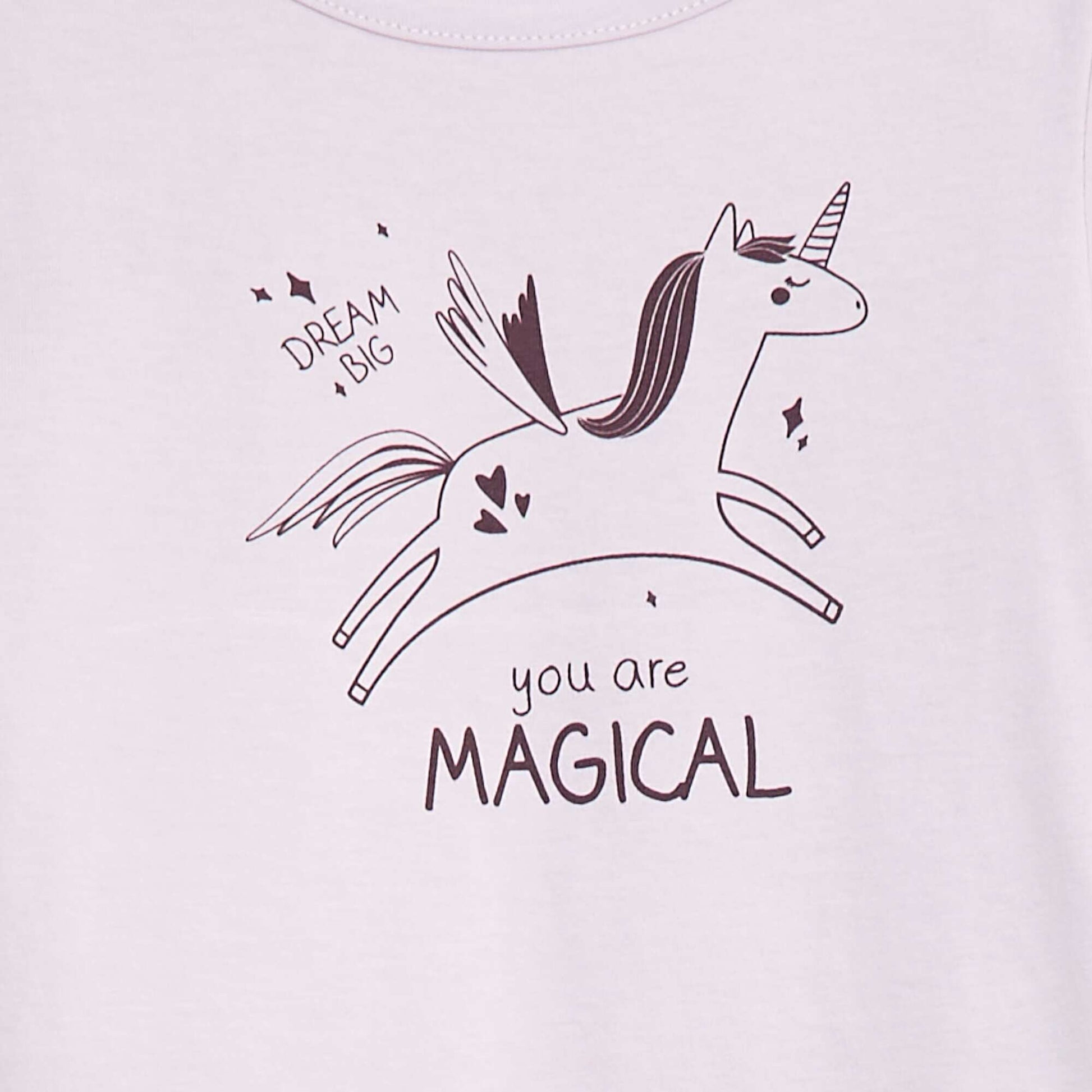 Ensemble pyjama t-shirt + legging imprimé - 2 pièces VIOLET