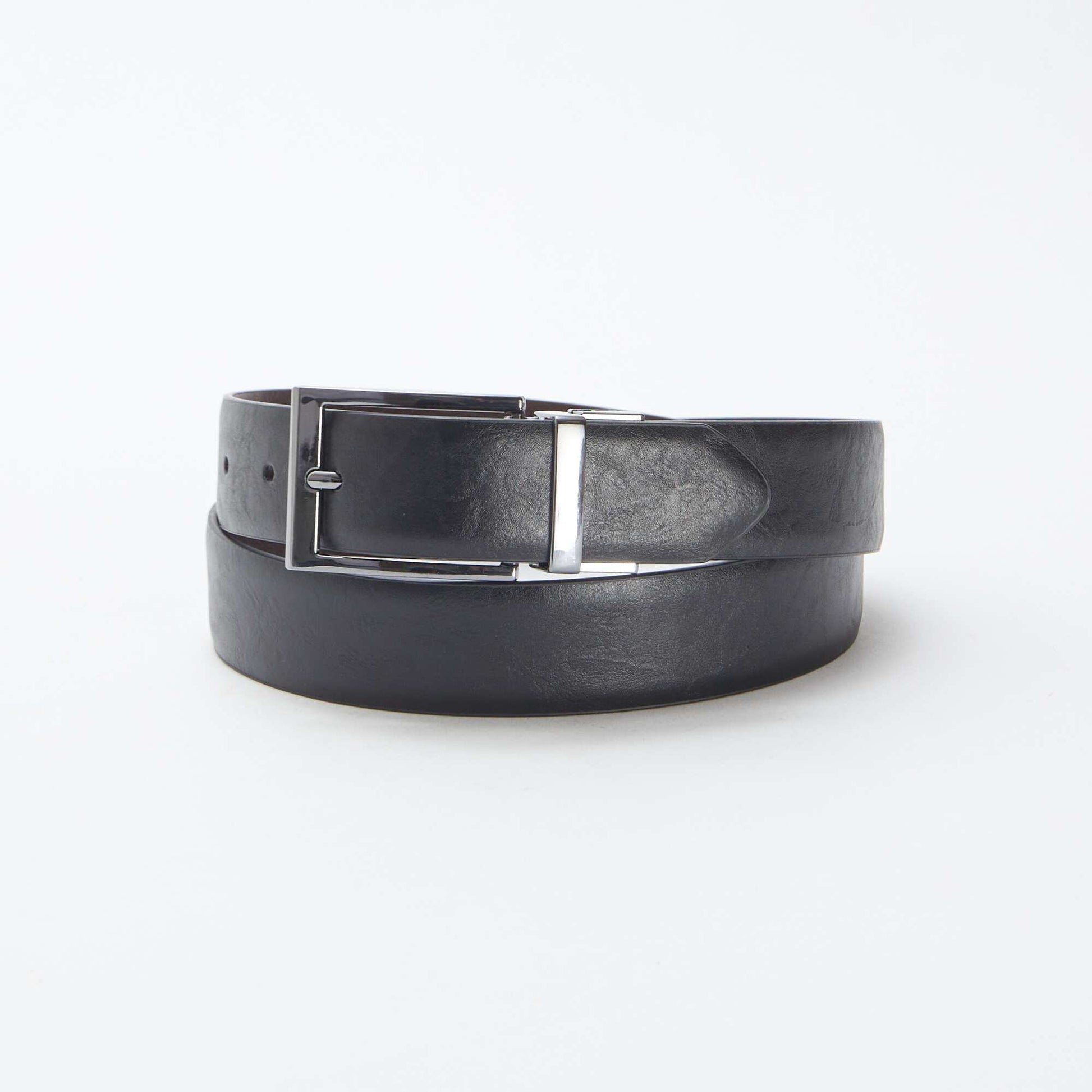 Ceinture à boucle réversible NOIR