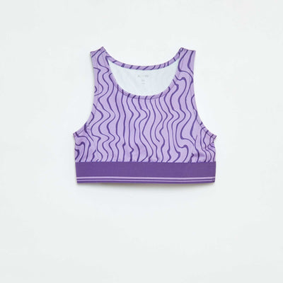 Brassière de sport en matière stretch VIOLET