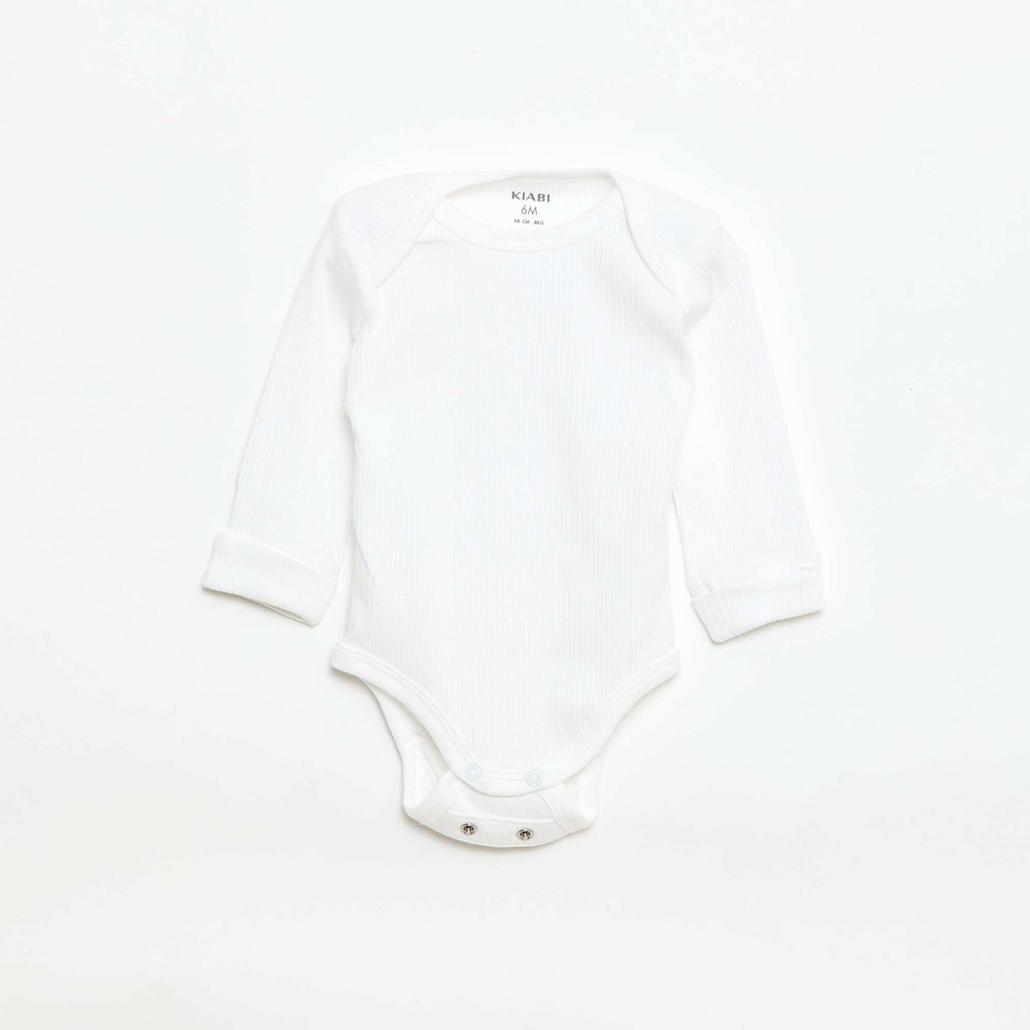 Lot de 3 bodies évolutifs col US et manches longues BLANC