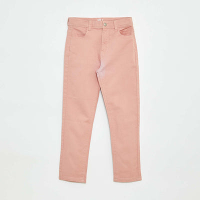 Pantalon slim - coupe ajustée 4 poches ROSE