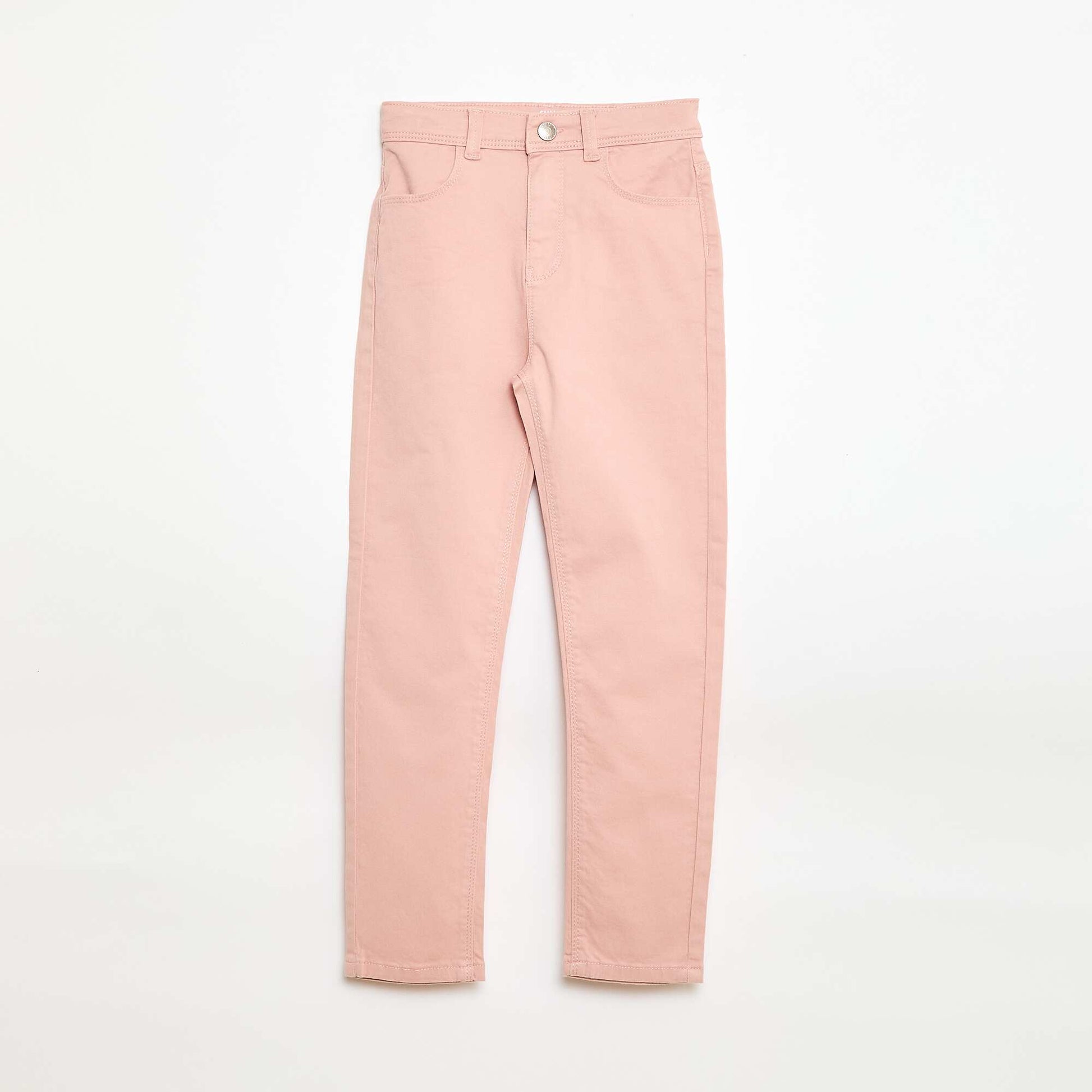 Pantalon slim - coupe ajustée 4 poches ROSE