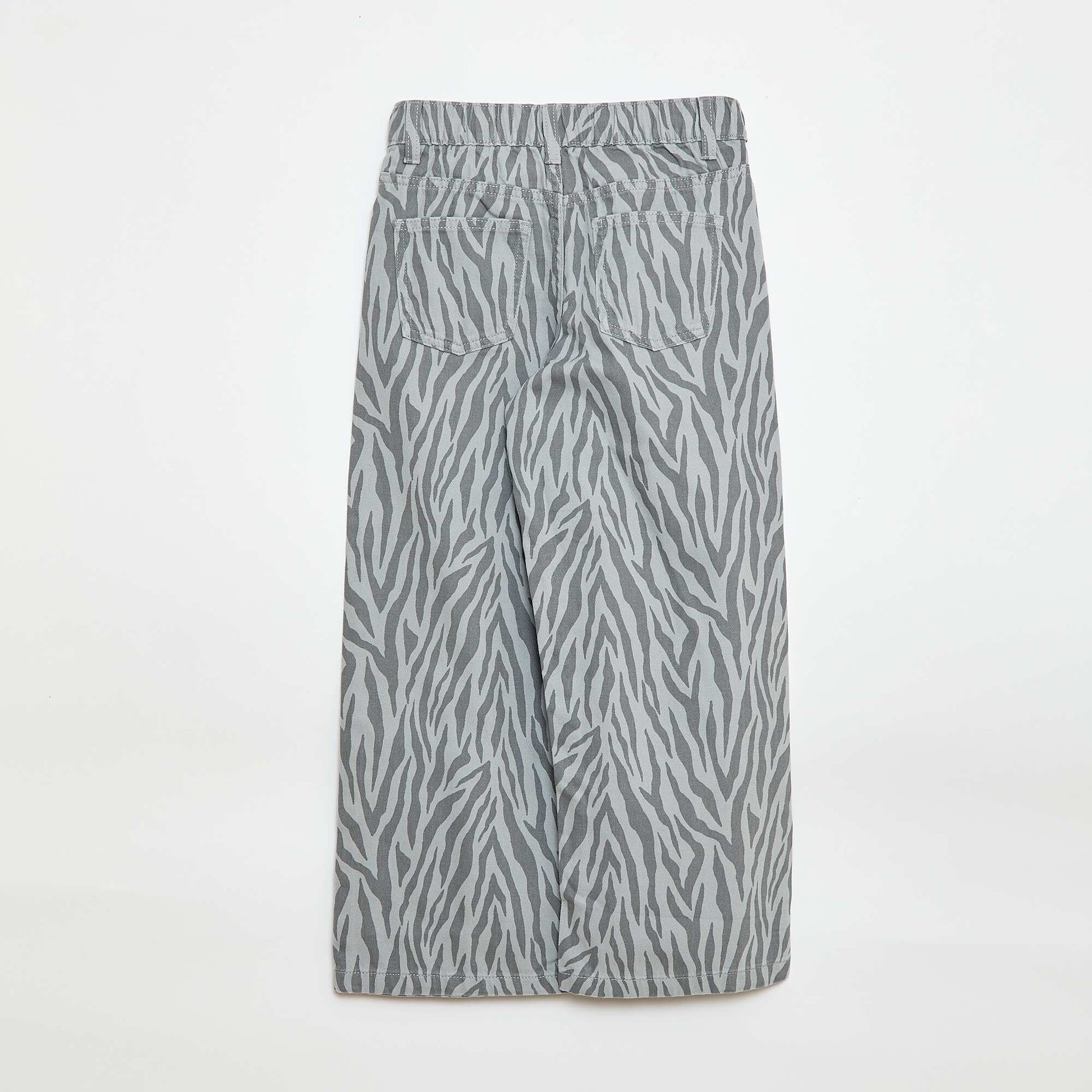 Pantalon wide leg GRIS