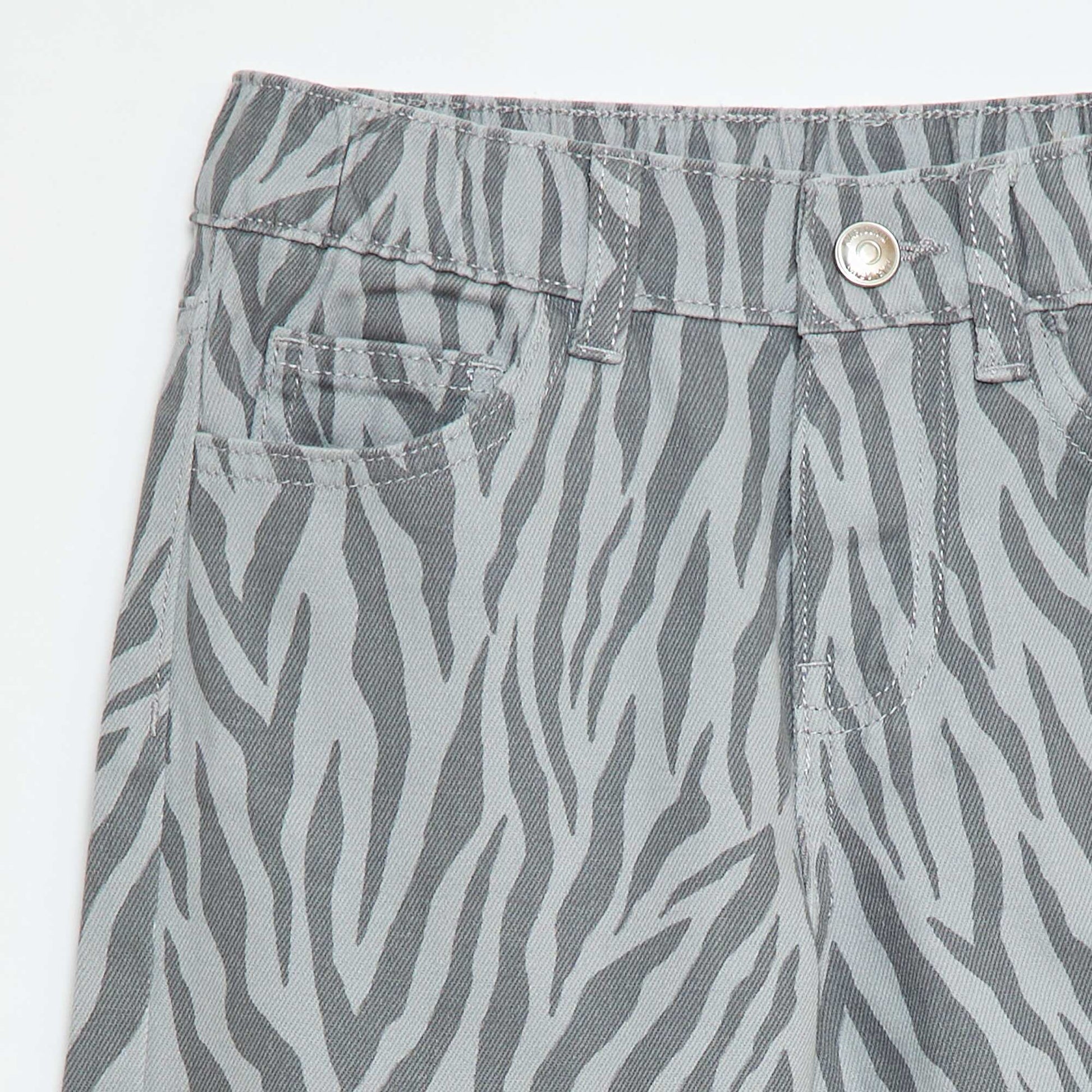 Pantalon wide leg GRIS